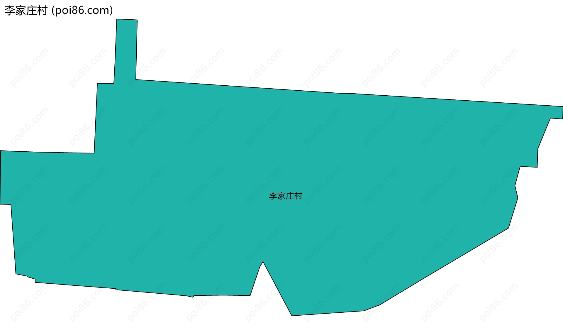 李家庄村边界地图