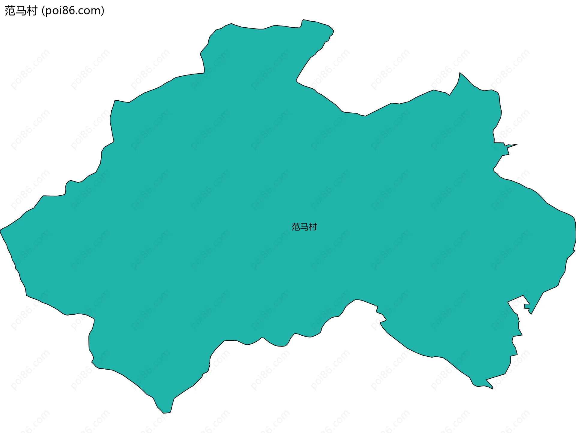 范马村边界地图