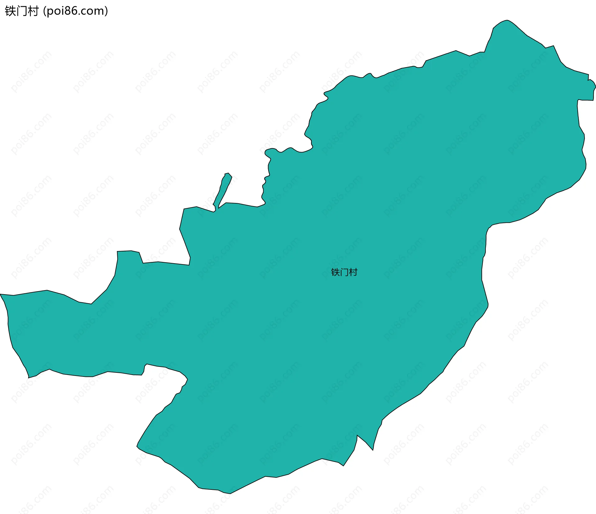 铁门村边界地图