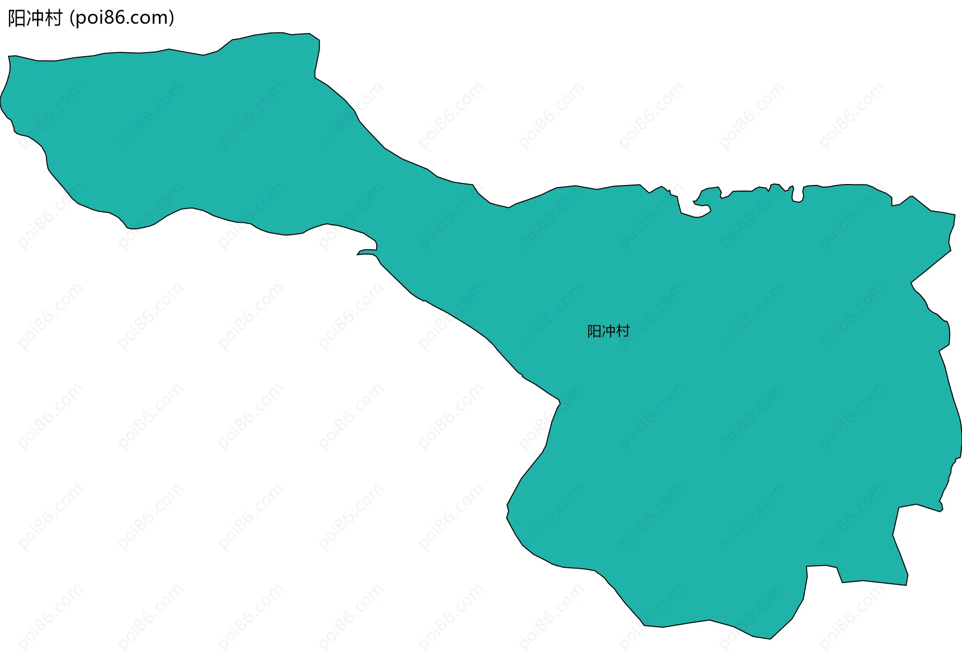 阳冲村边界地图