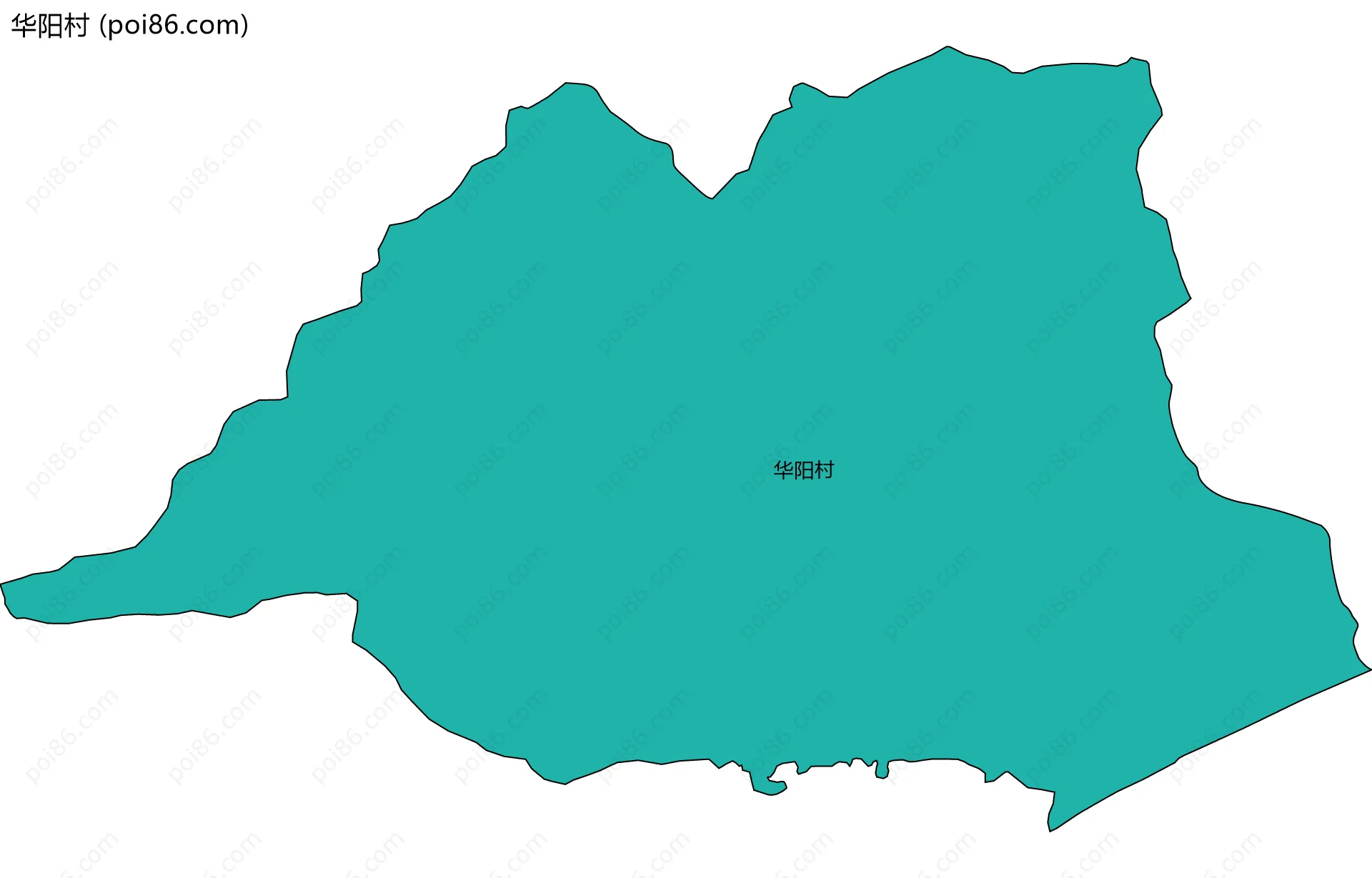 华阳村边界地图