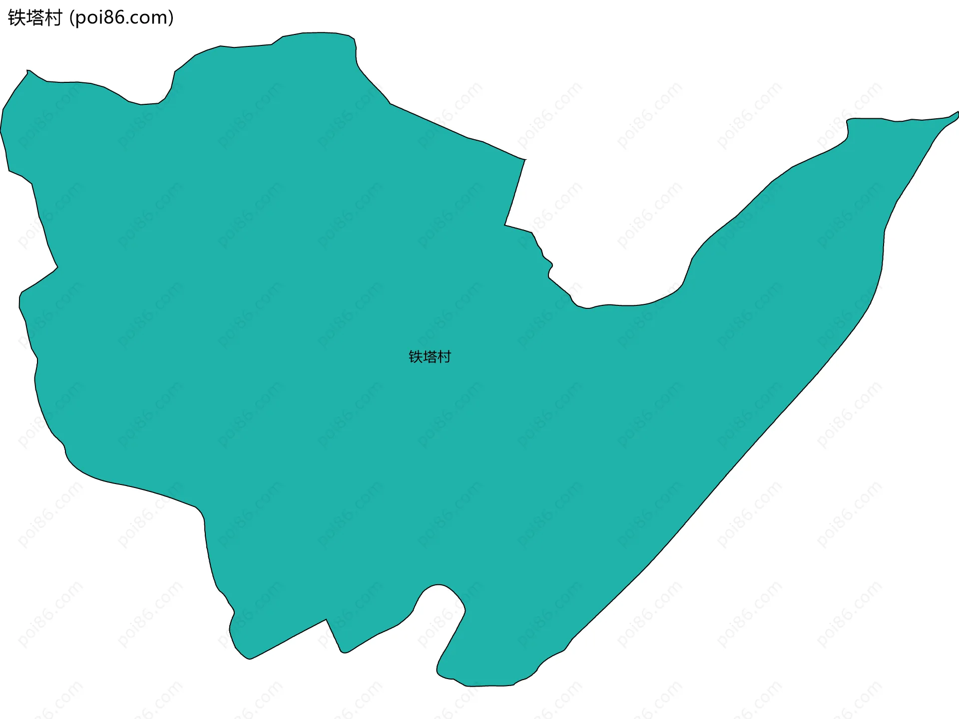 铁塔村边界地图