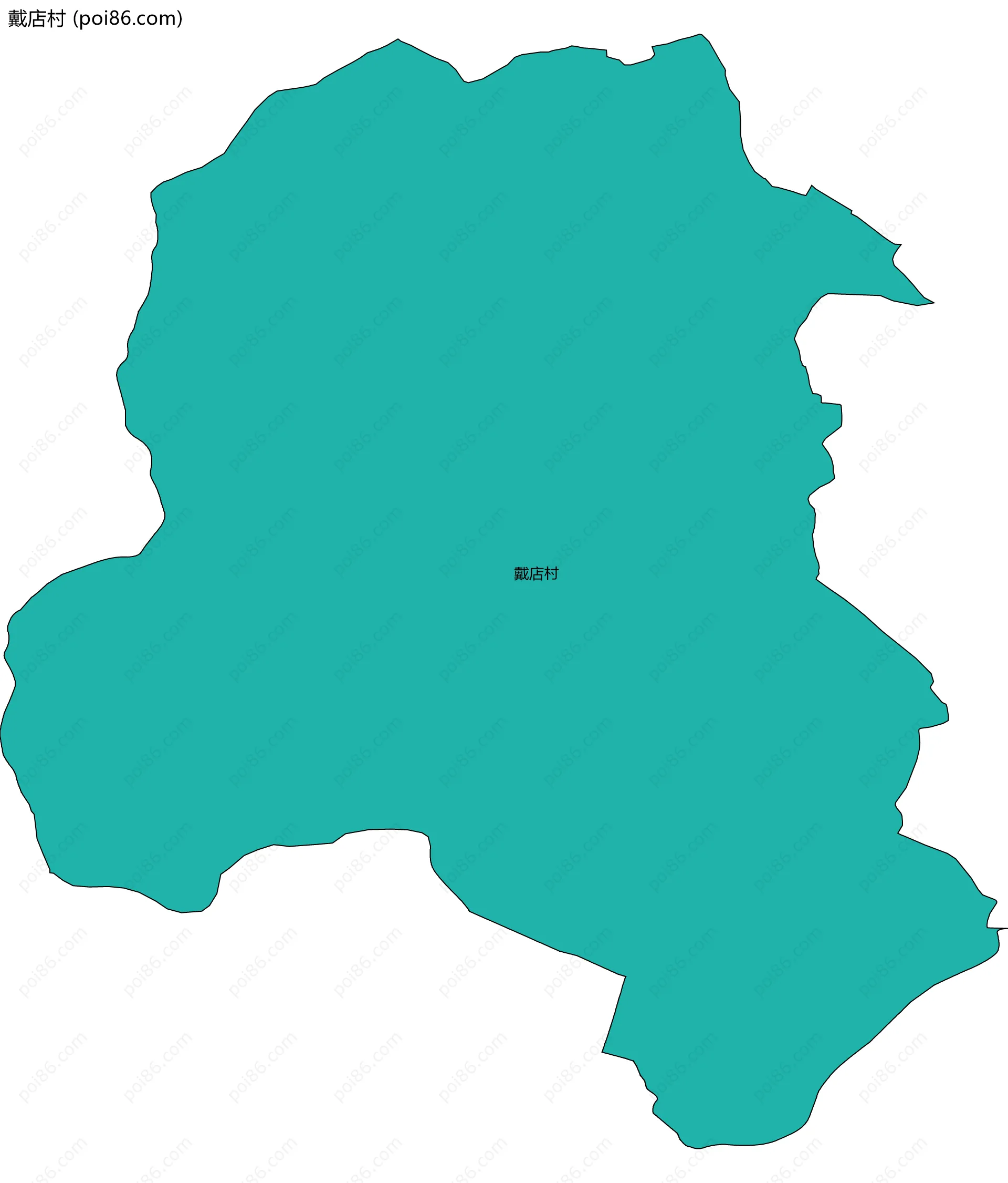 戴店村边界地图