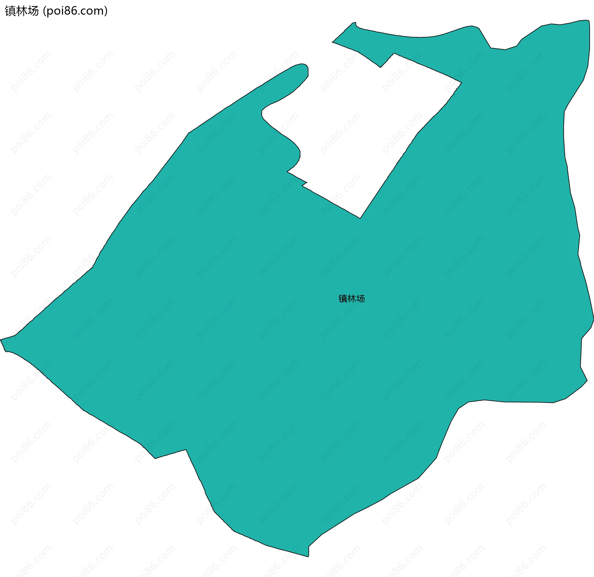 镇林场边界地图