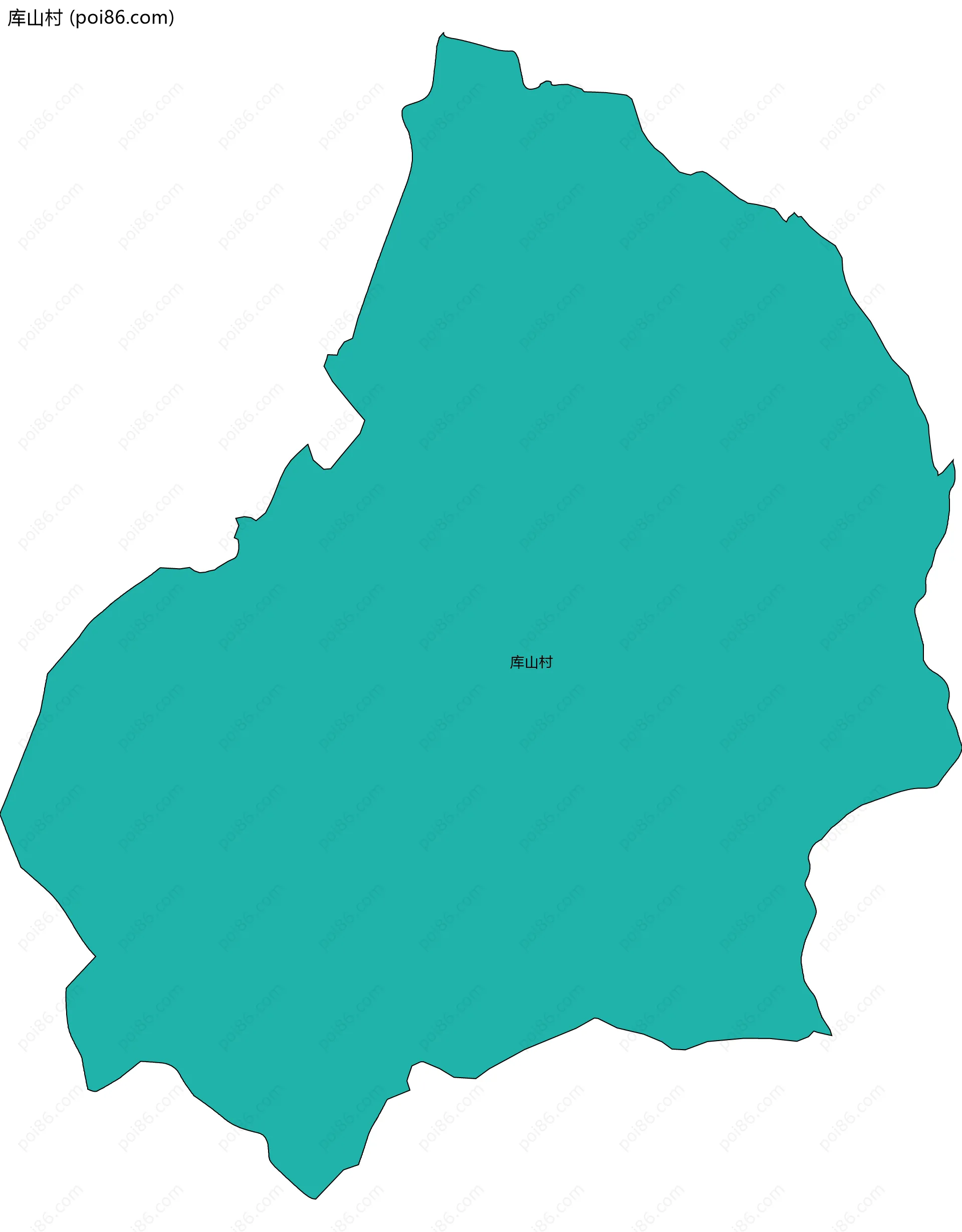 库山村边界地图