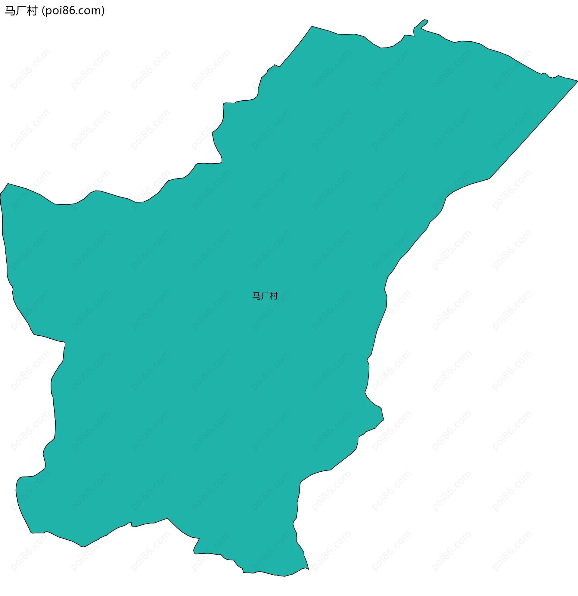 马厂村边界地图