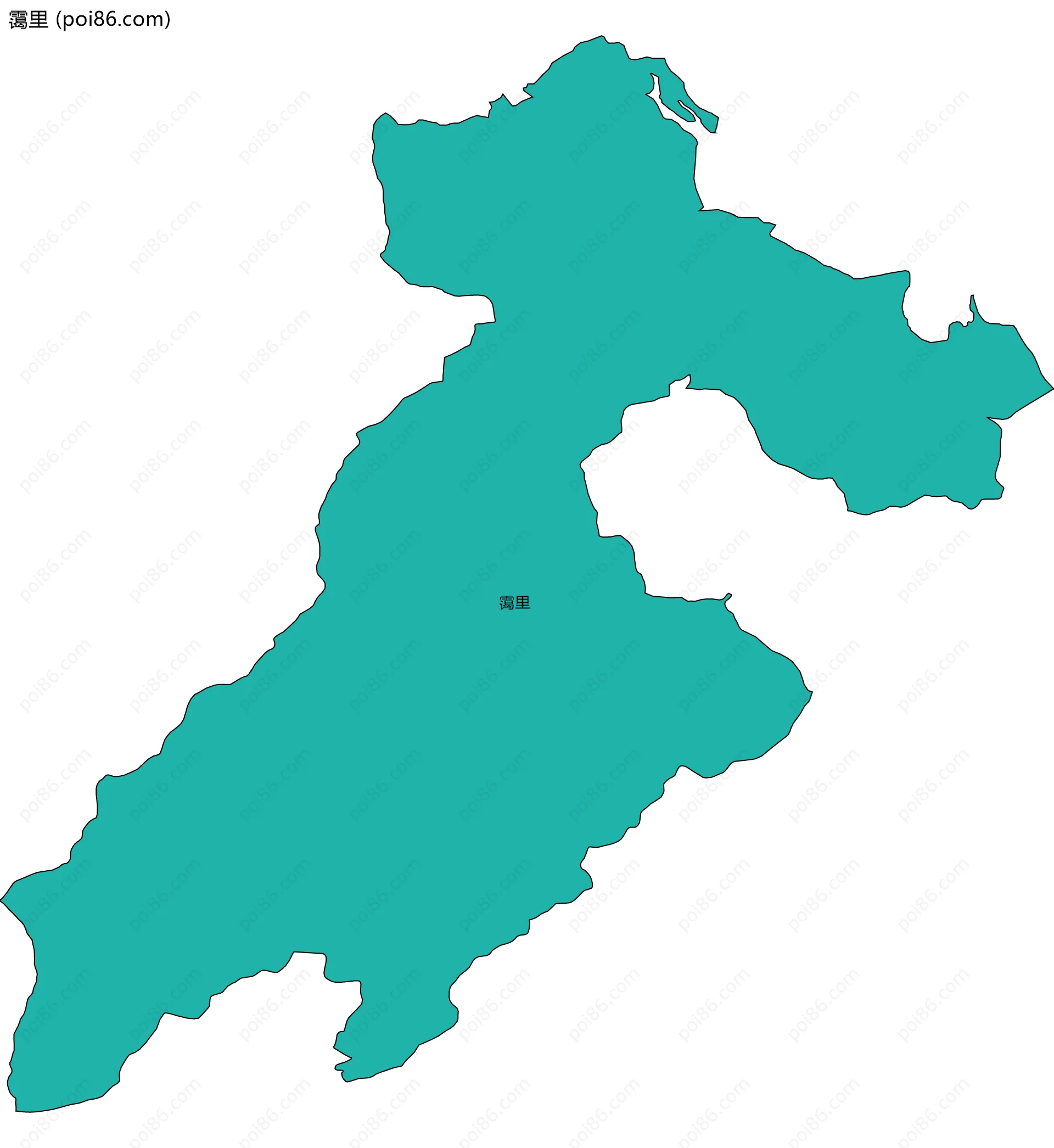霭里边界地图