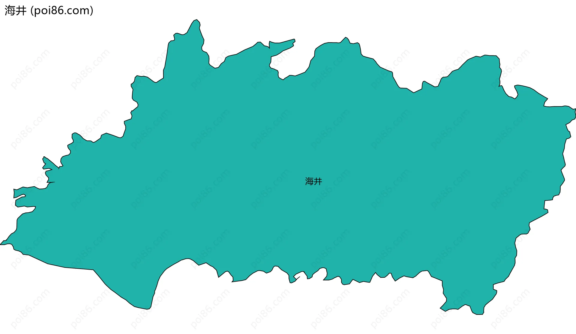 海井边界地图