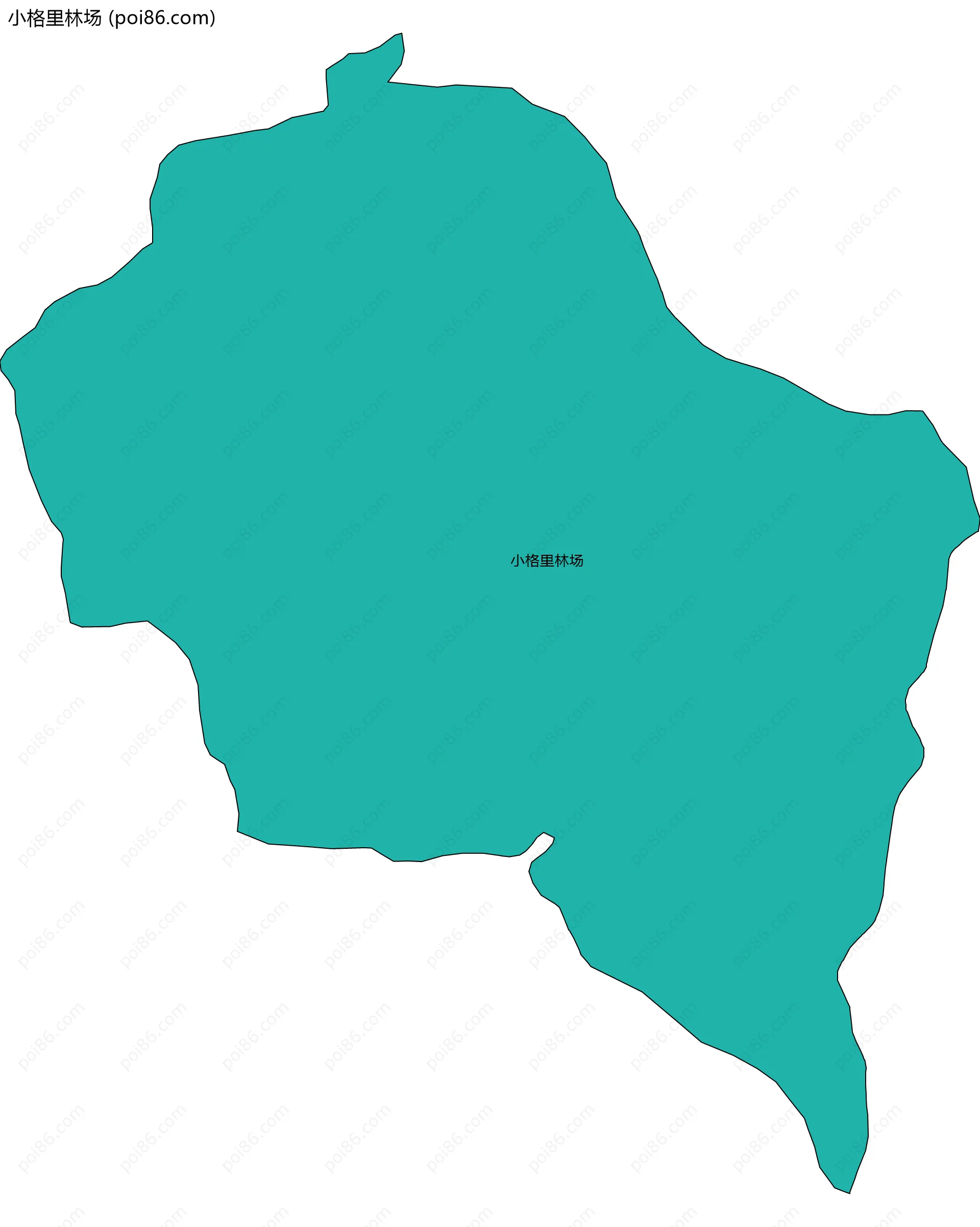 小格里林场边界地图