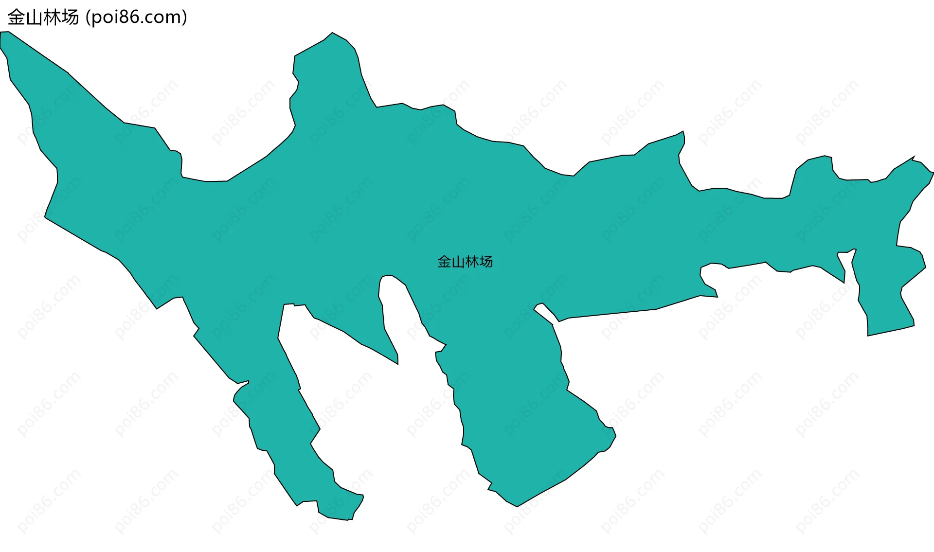 金山林场边界地图