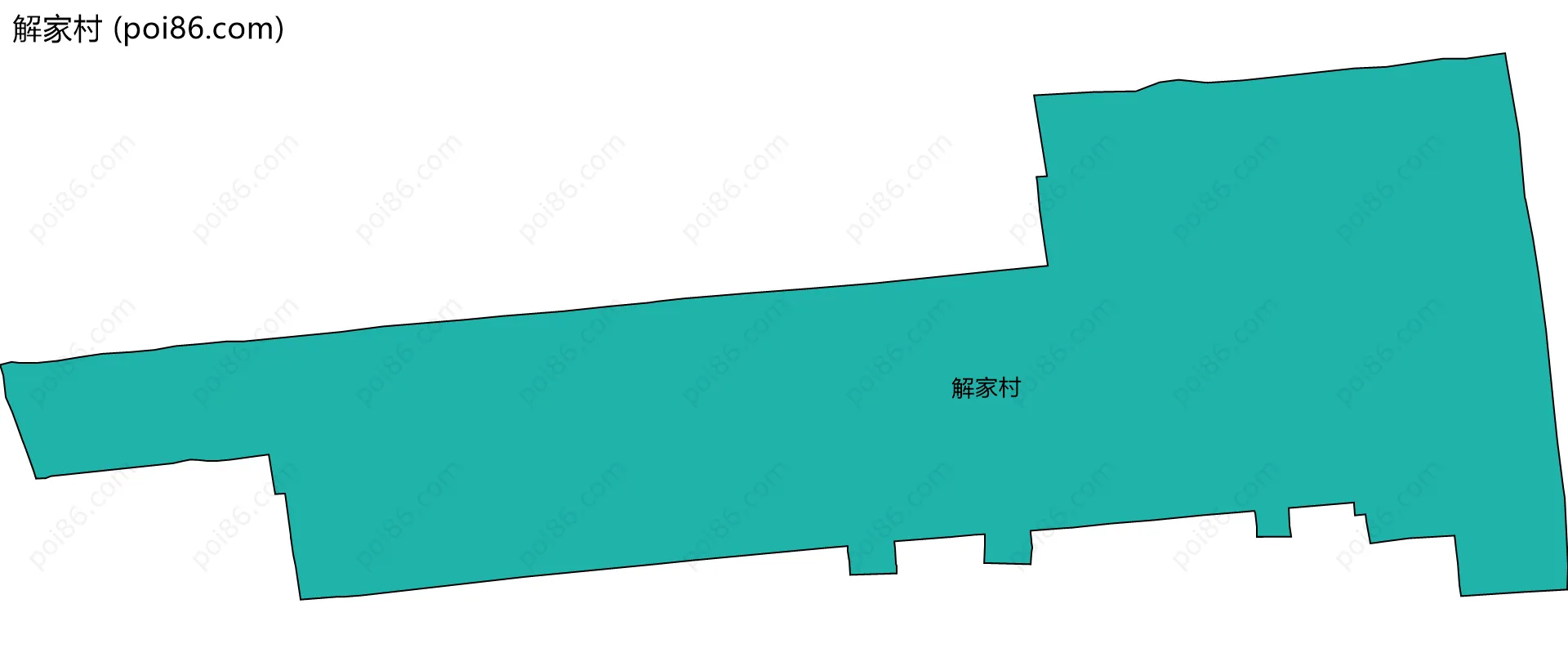 解家村边界地图