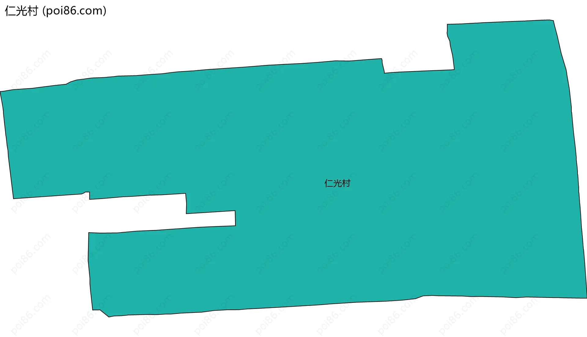 仁光村边界地图