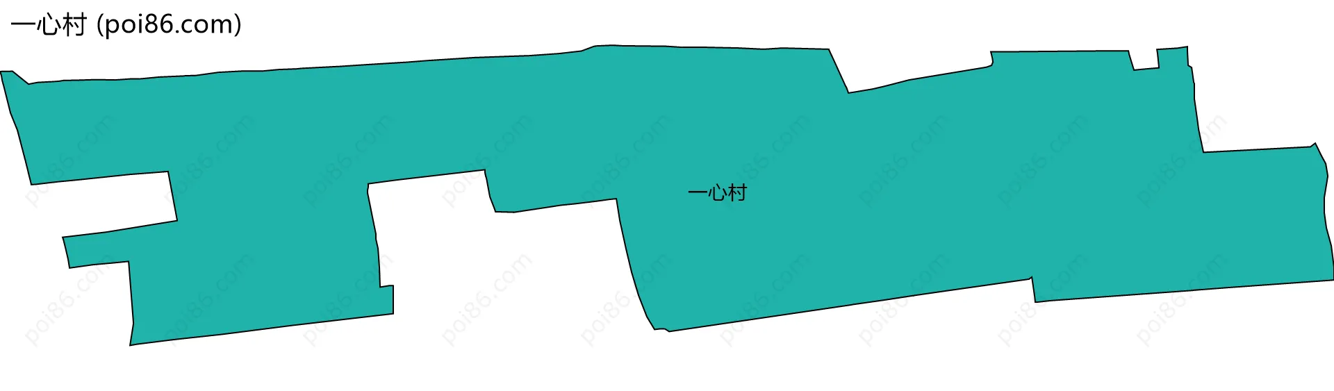一心村边界地图