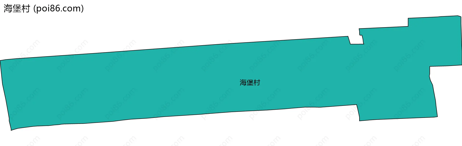 海堡村边界地图