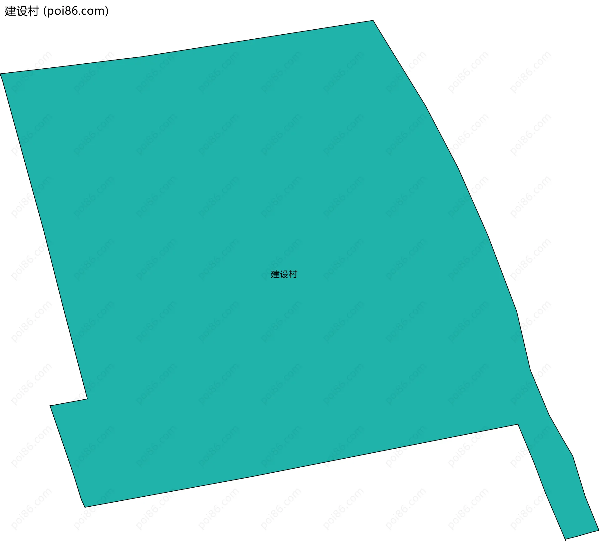 建设村边界地图