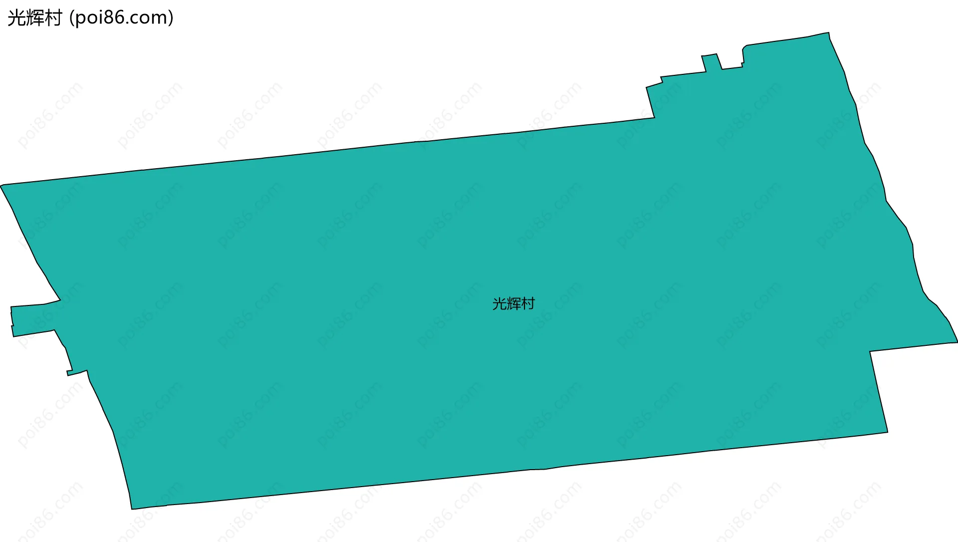 光辉村边界地图