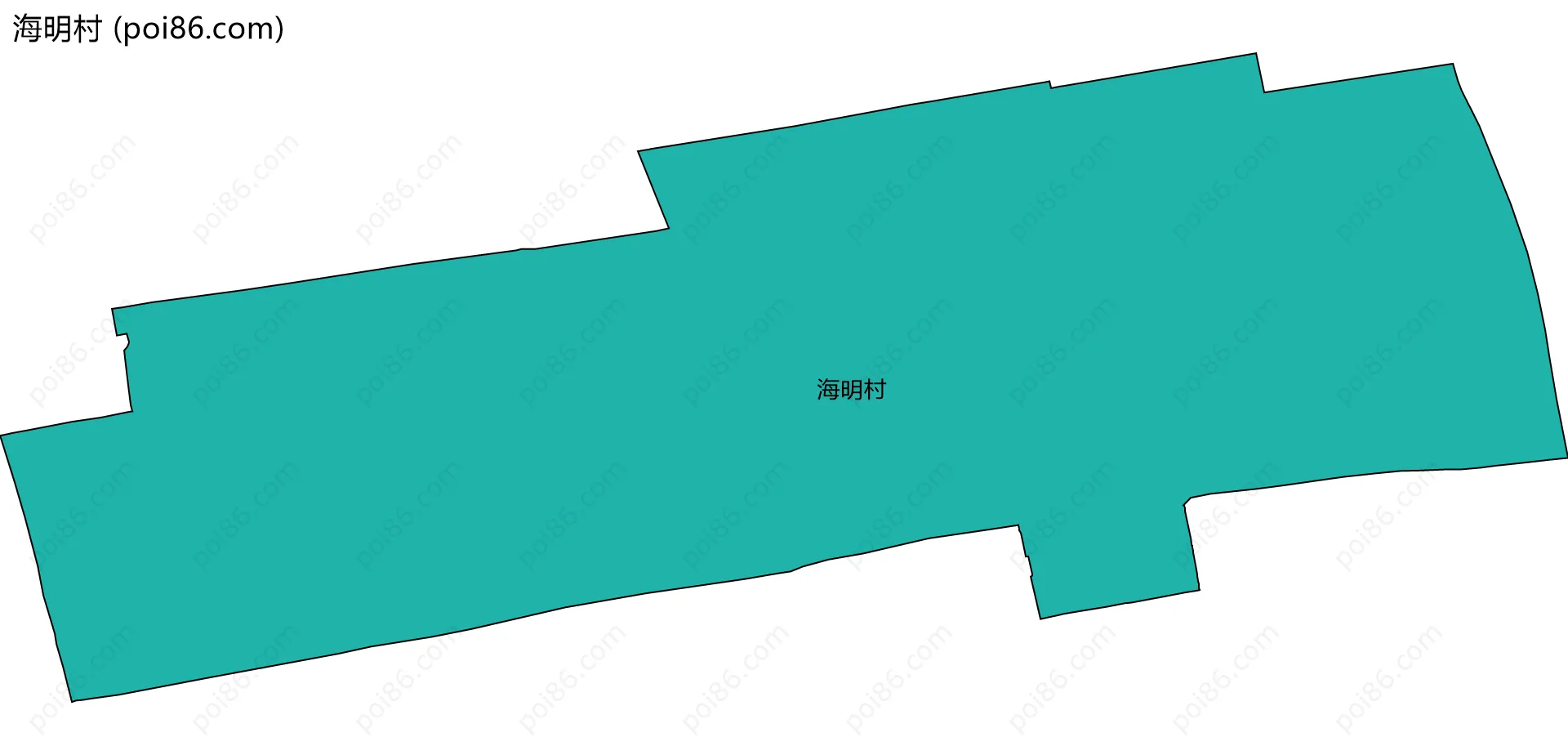 海明村边界地图