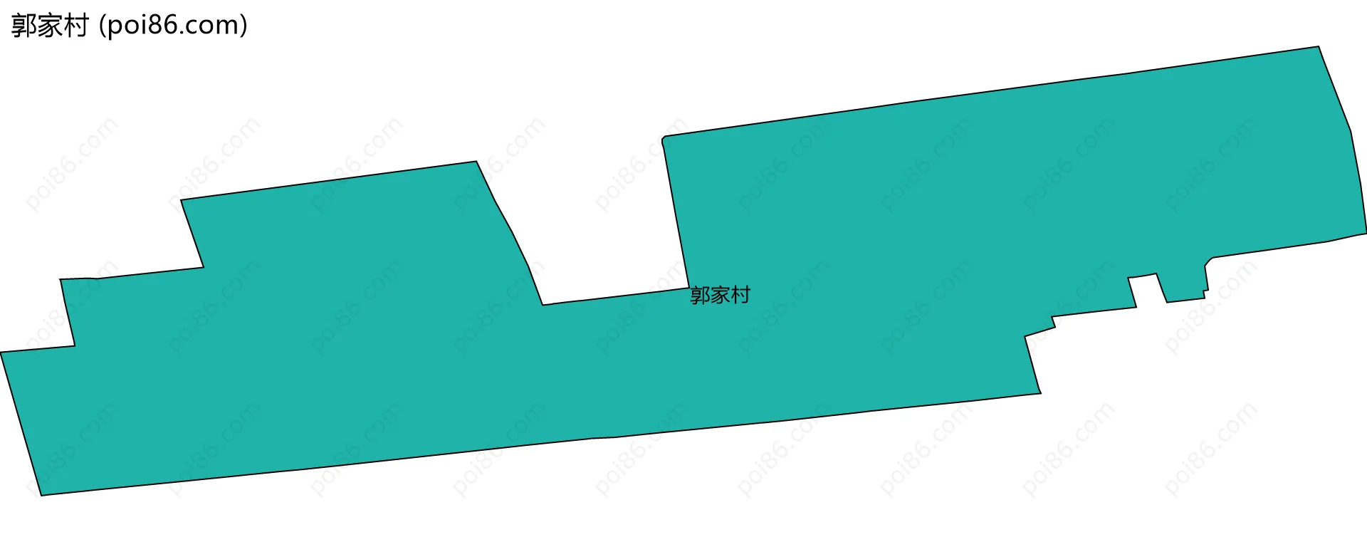 郭家村边界地图