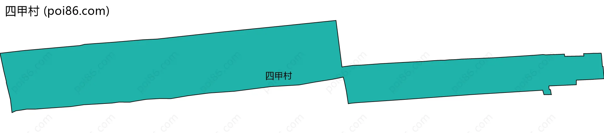 四甲村边界地图