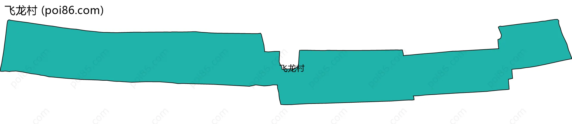 飞龙村边界地图