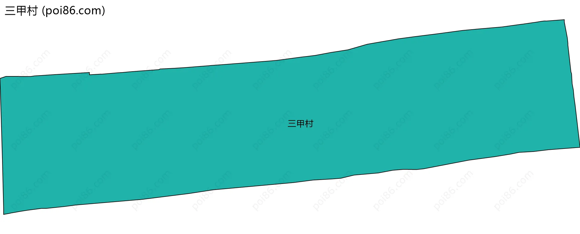 三甲村边界地图