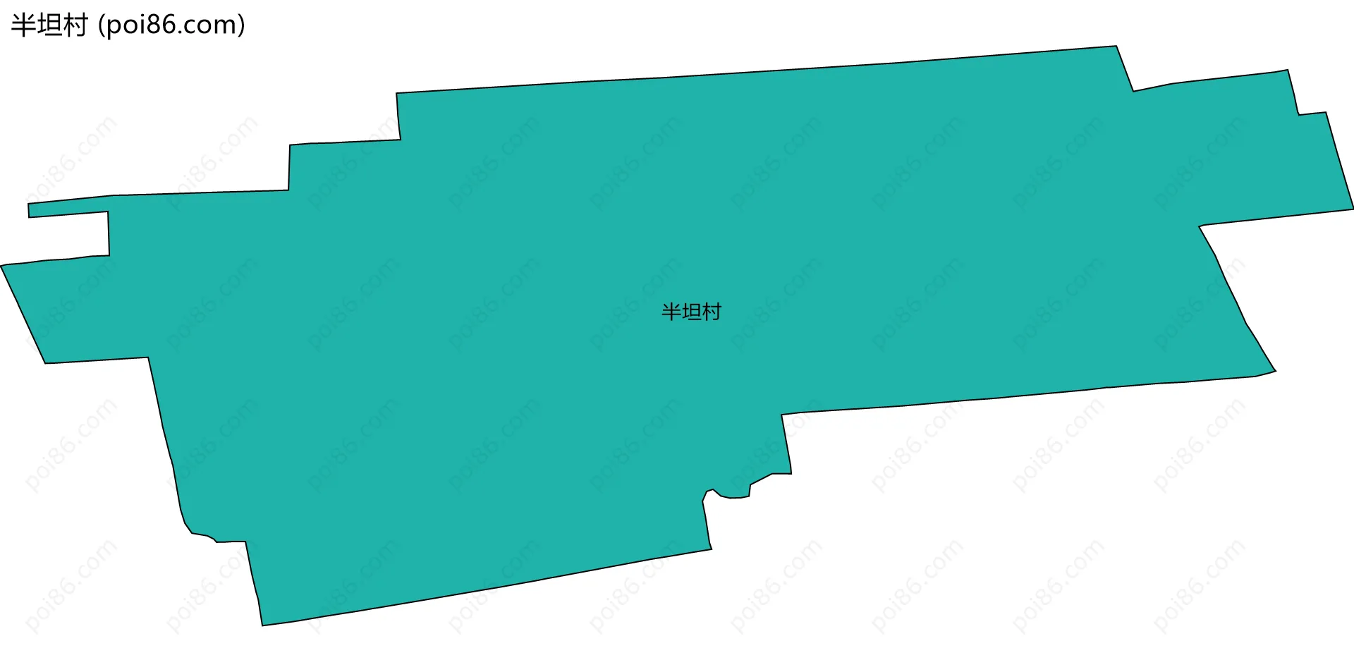 半坦村边界地图