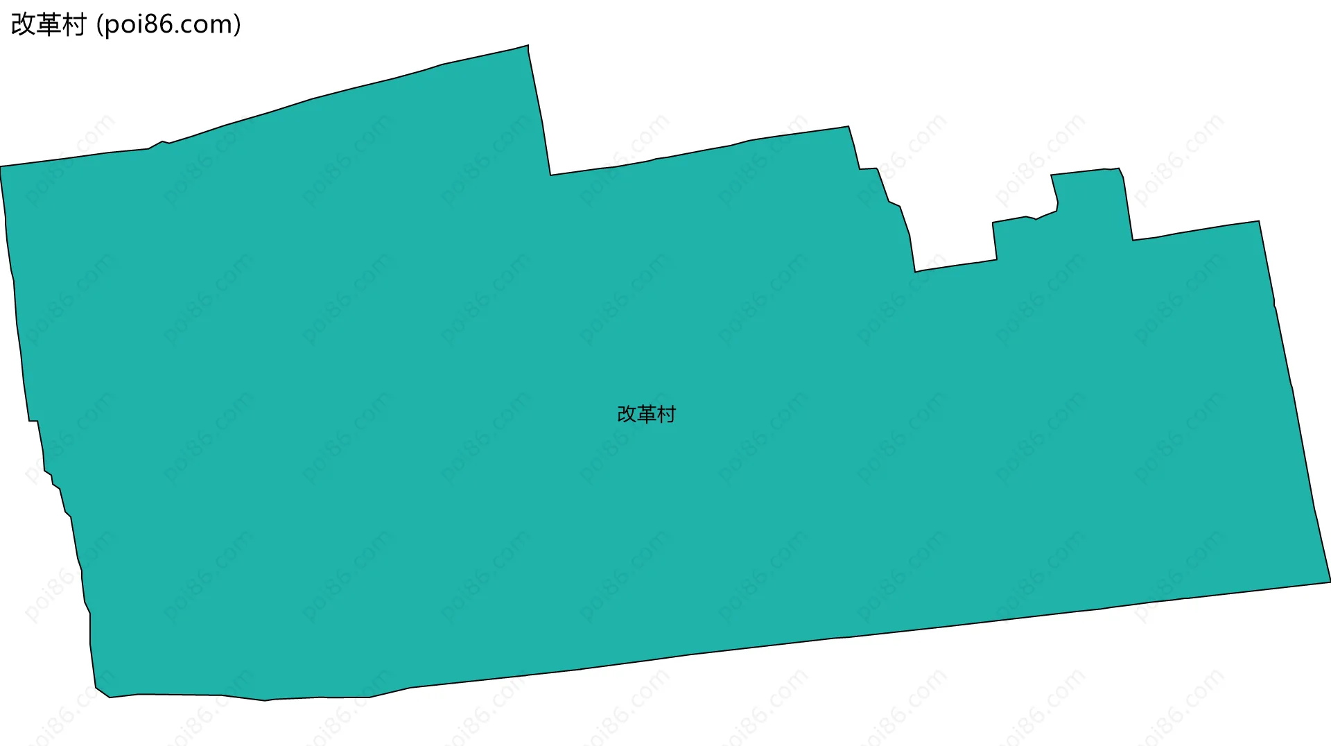 改革村边界地图