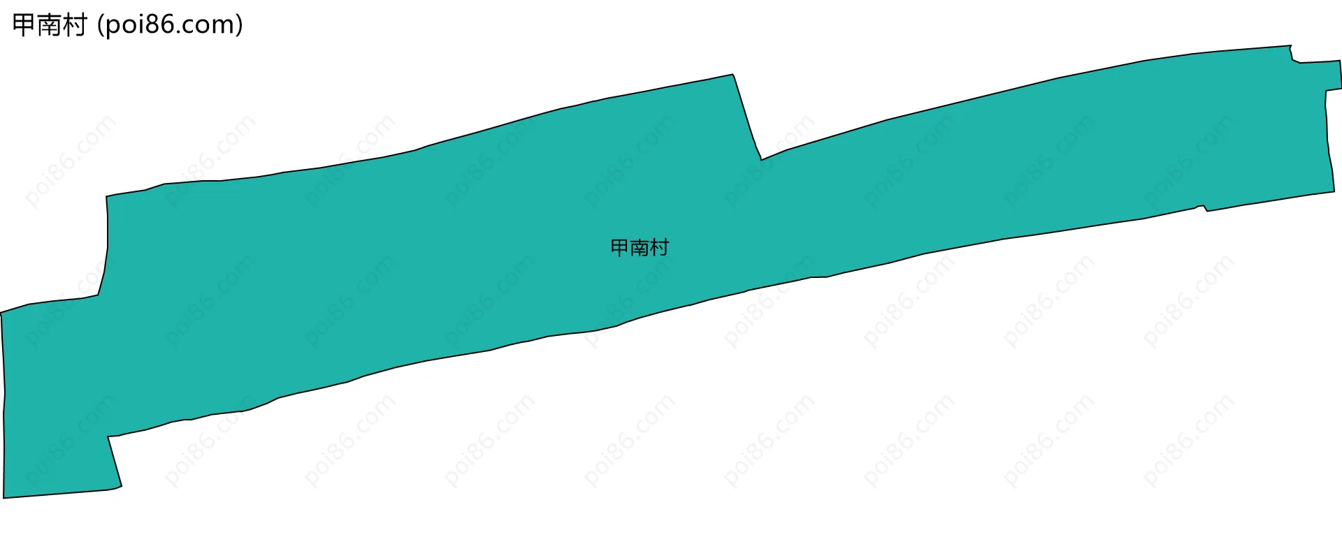 甲南村边界地图