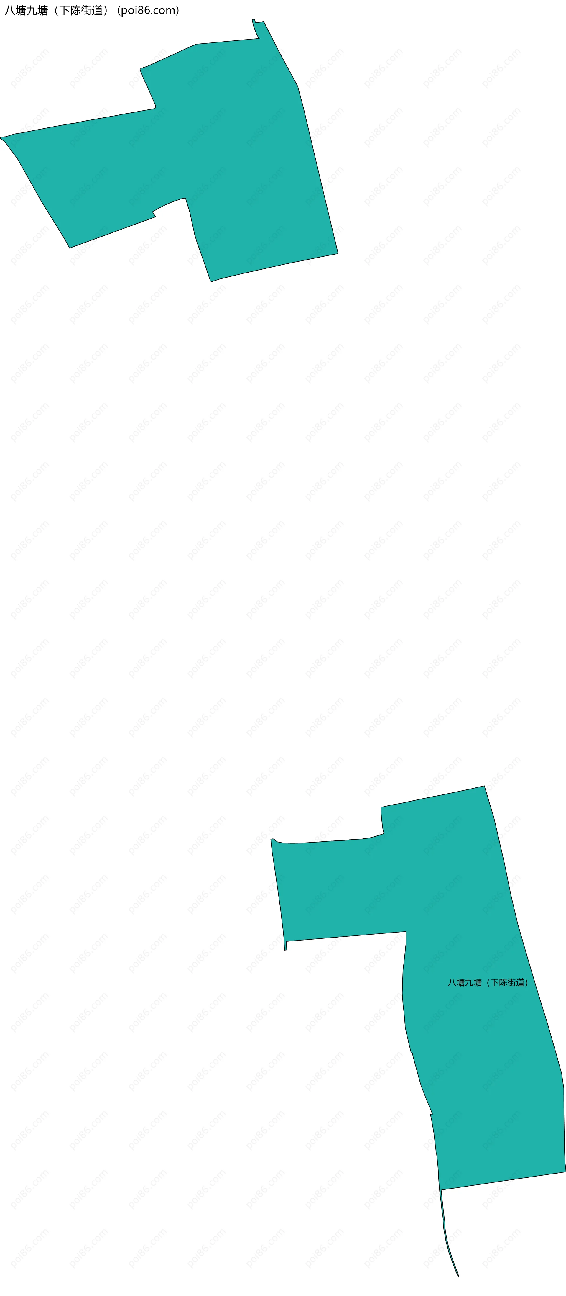 八塘九塘（下陈街道）边界地图