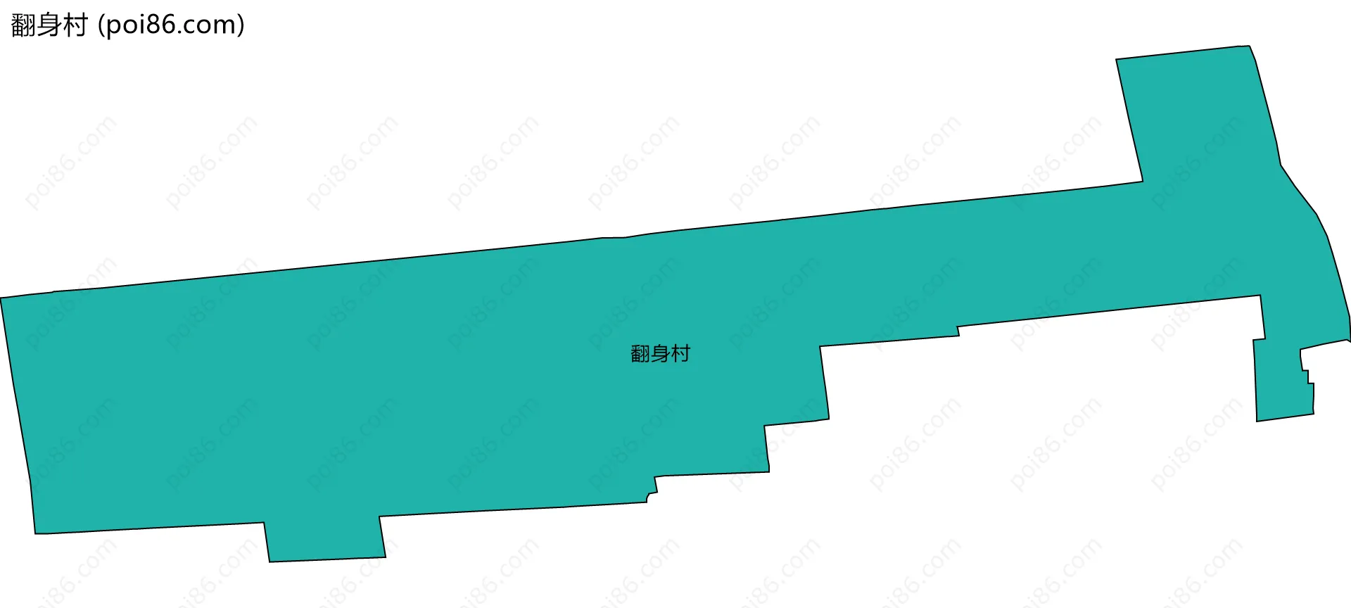 翻身村边界地图