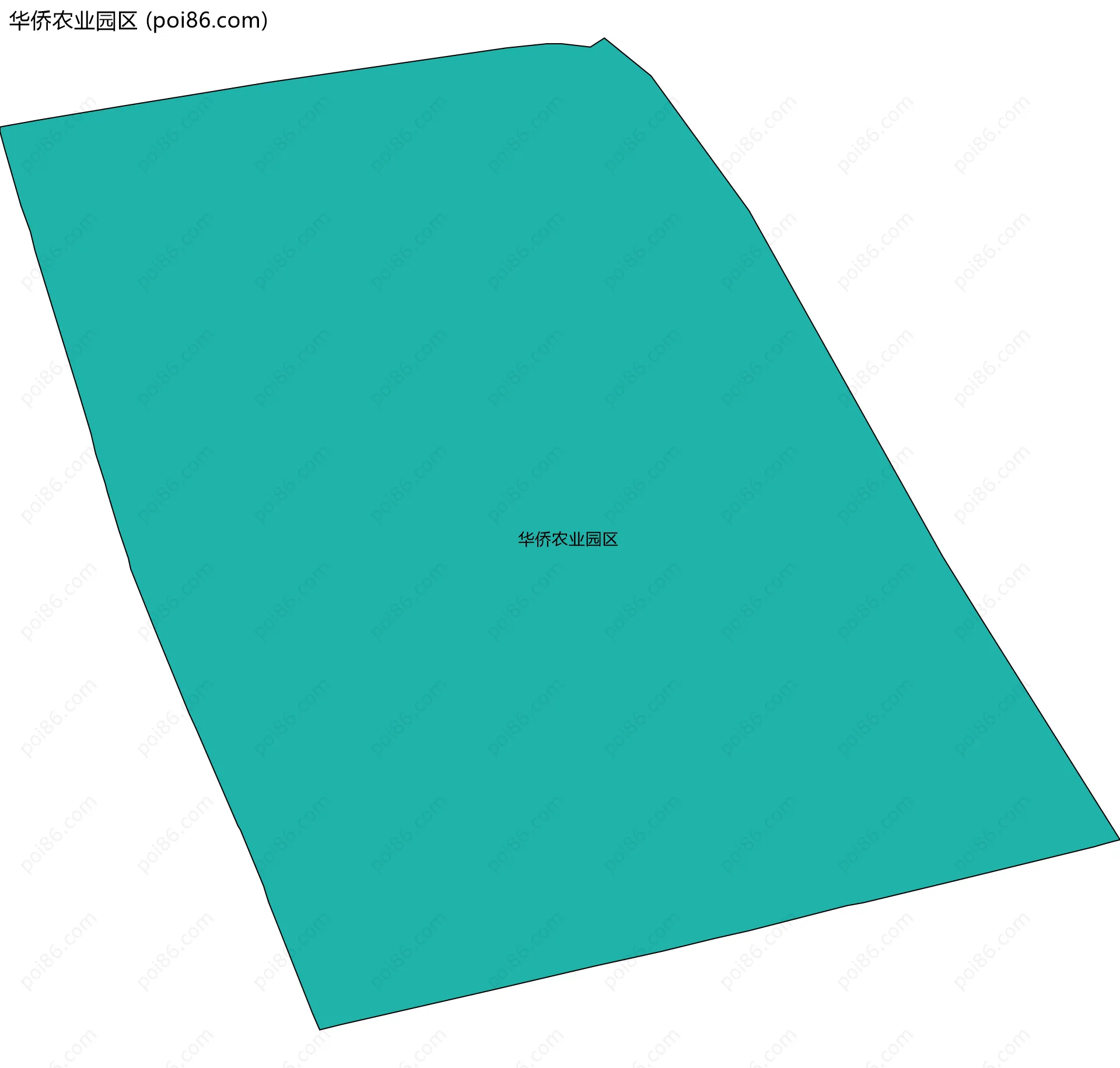 华侨农业园区边界地图