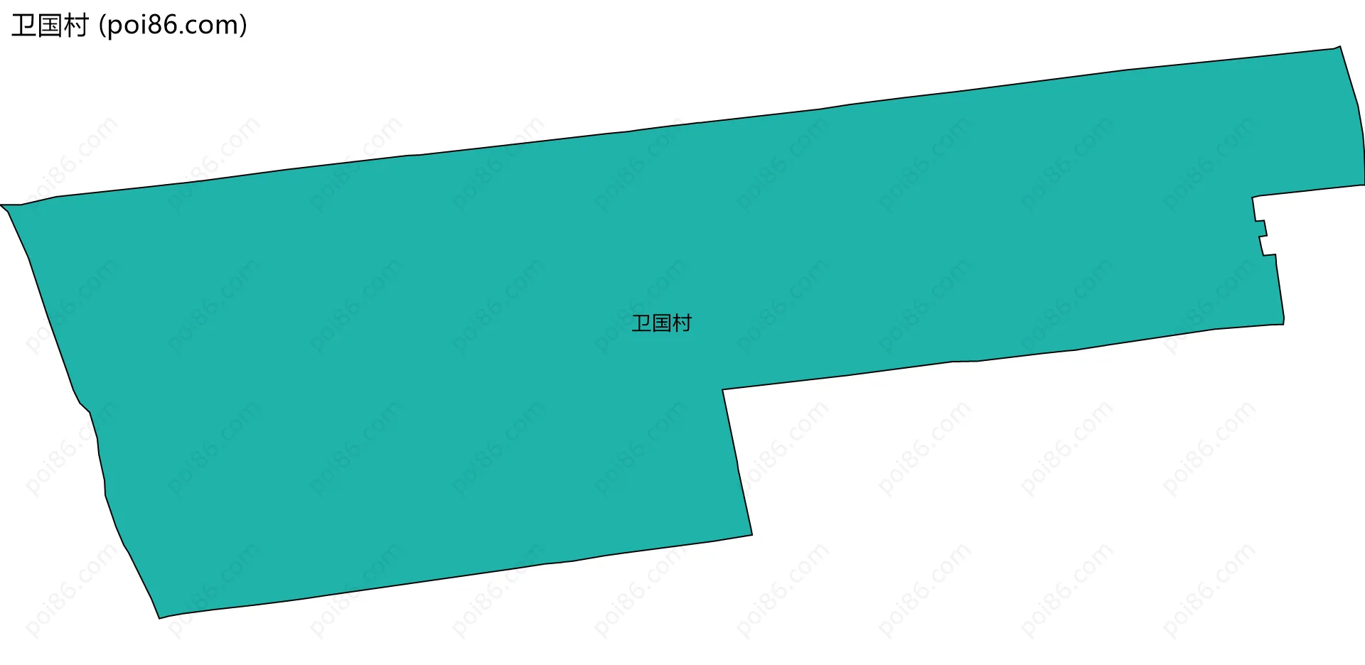 卫国村边界地图