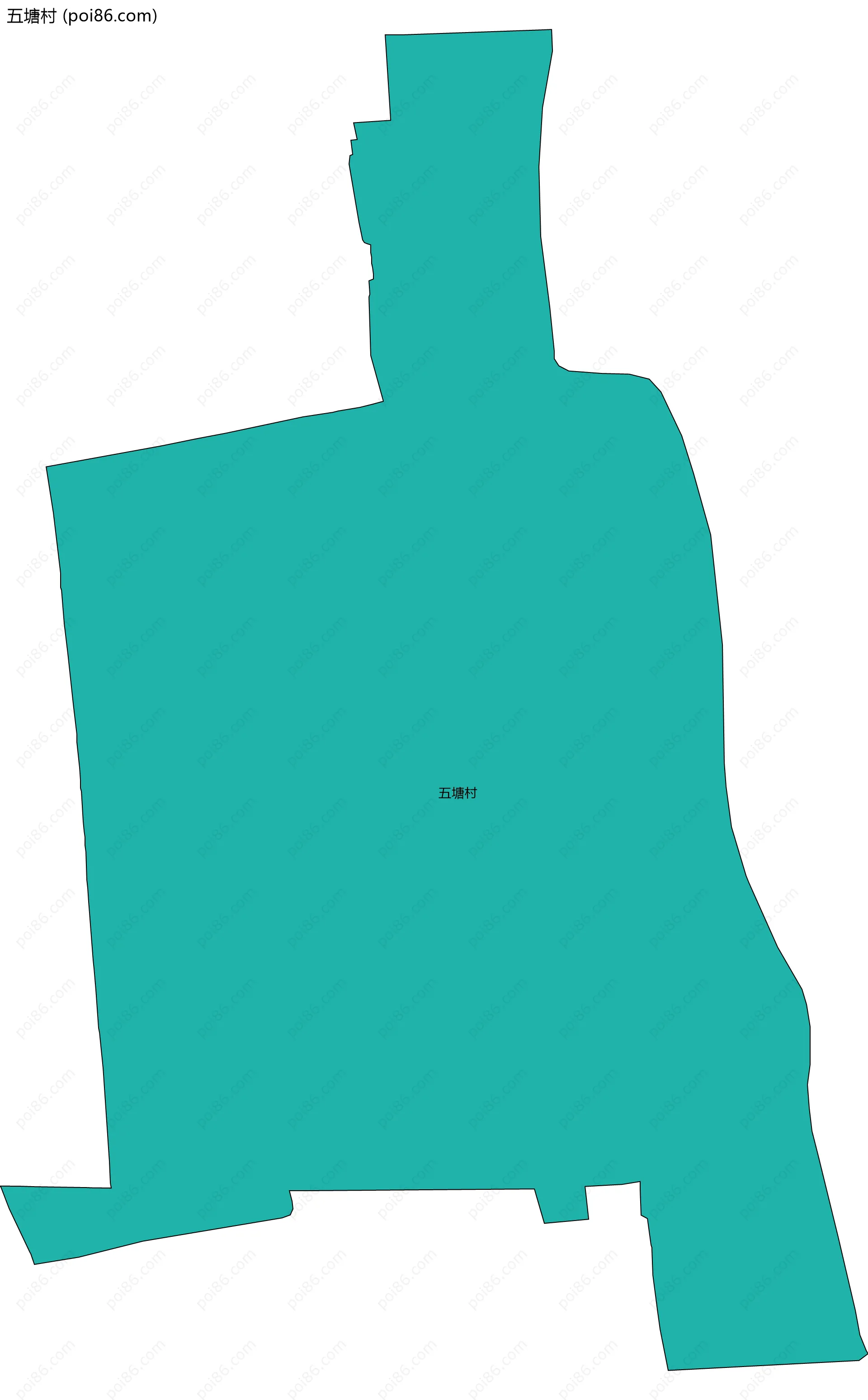 五塘村边界地图