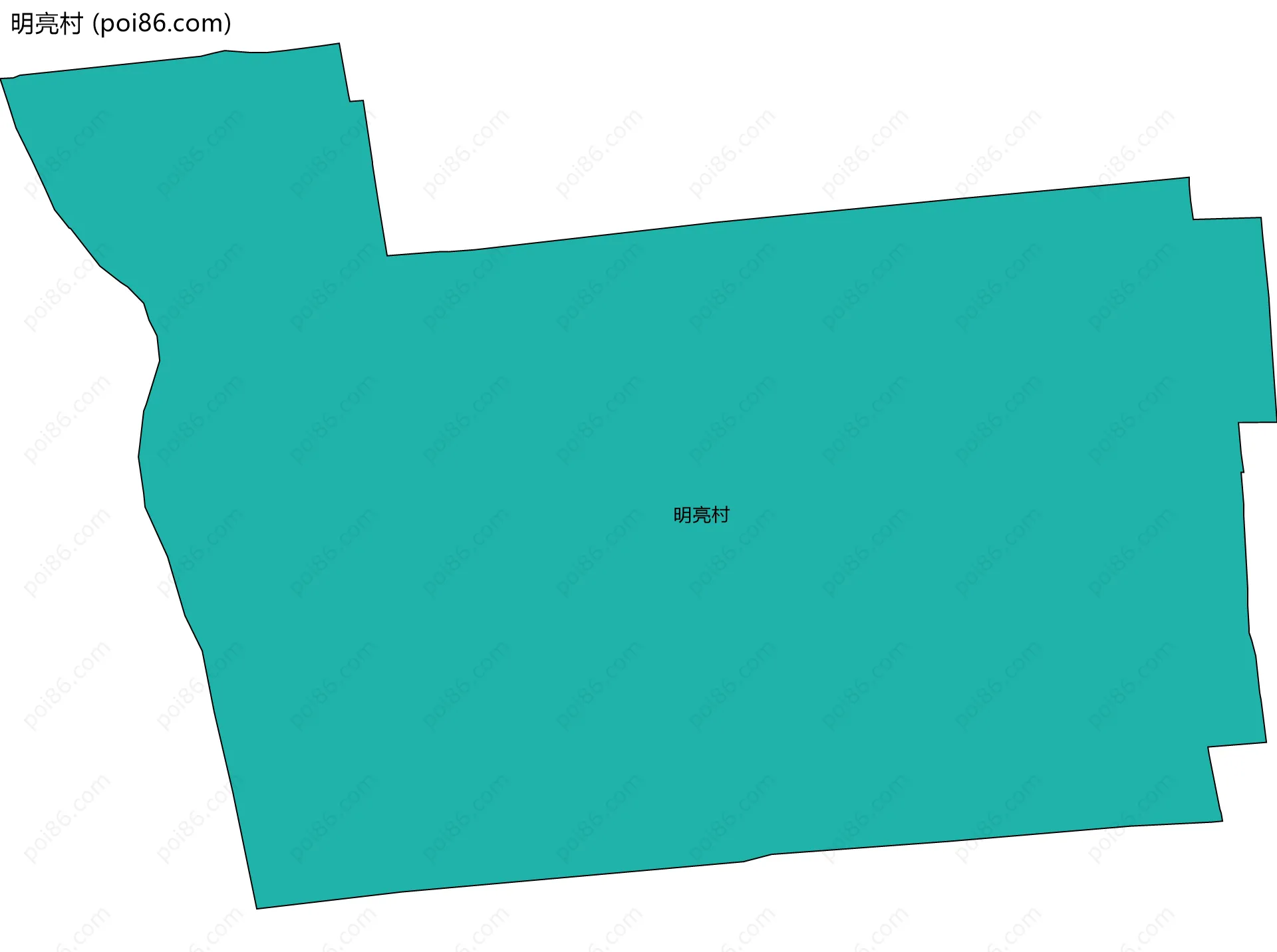明亮村边界地图