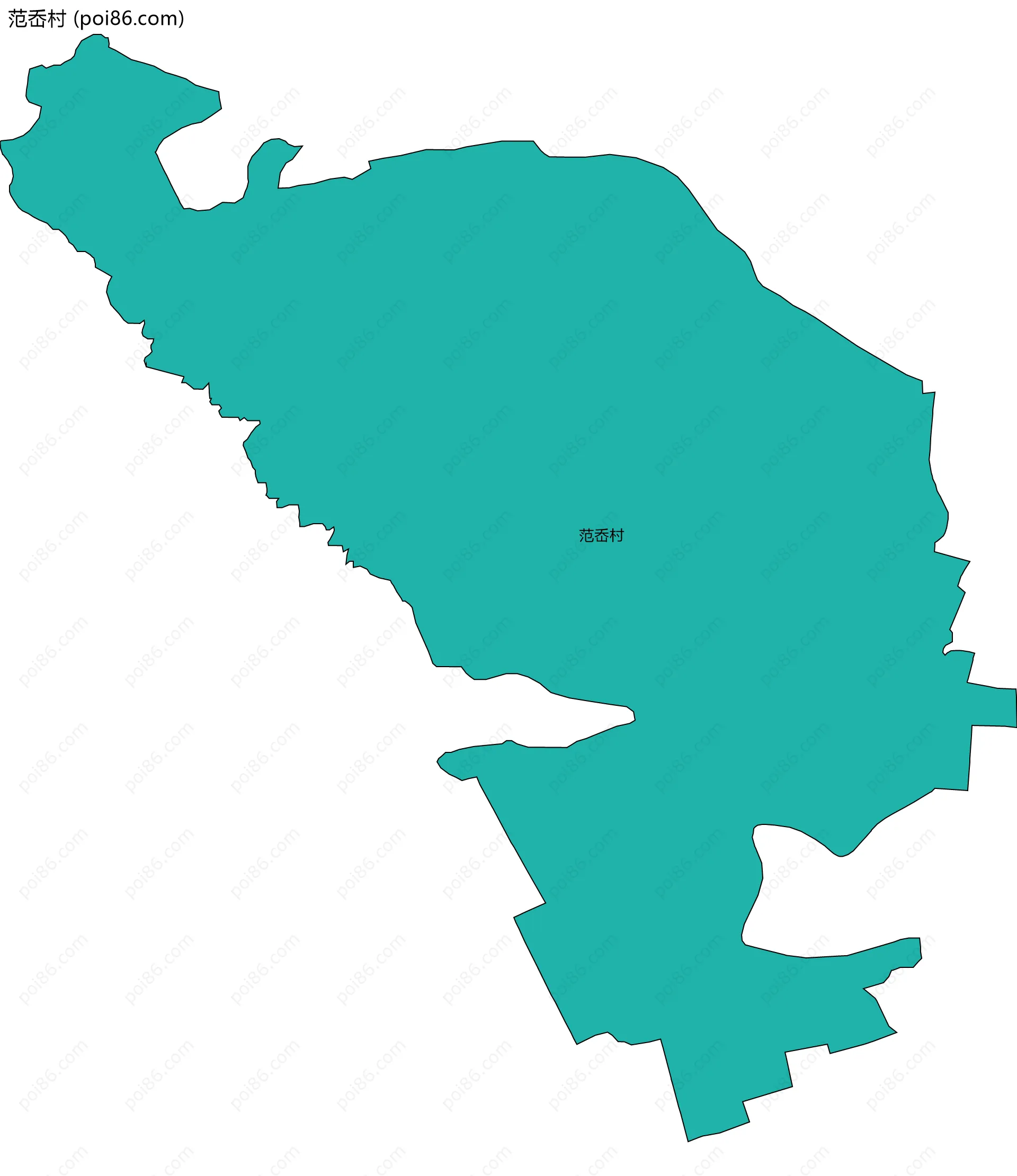 范岙村边界地图