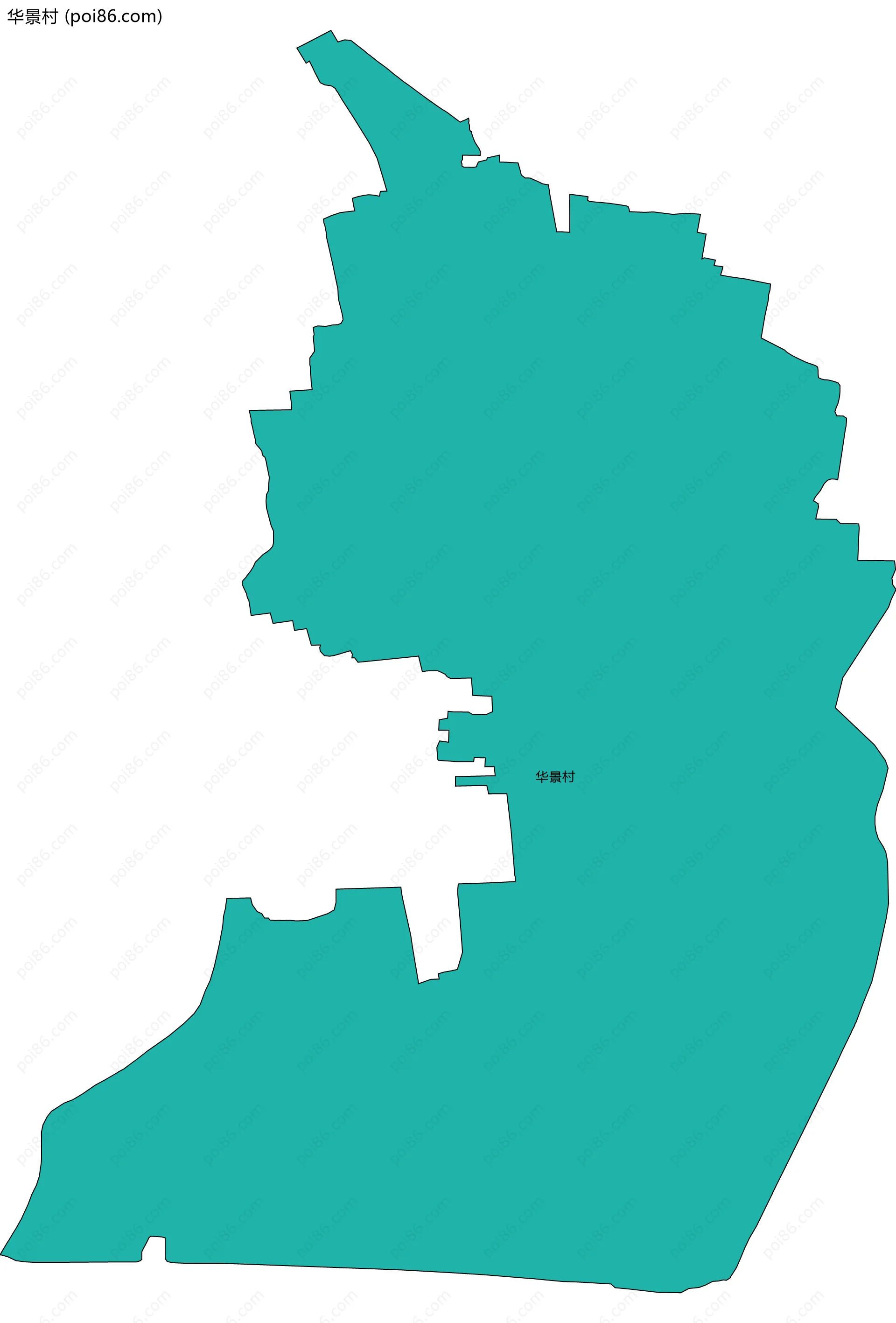 华景村边界地图