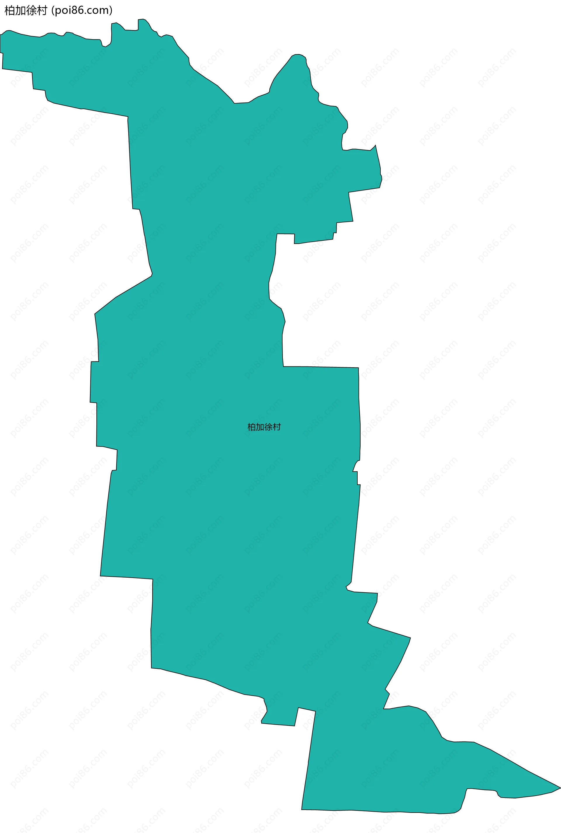 柏加徐村边界地图
