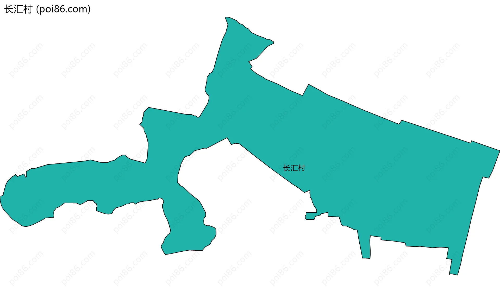 长汇村边界地图