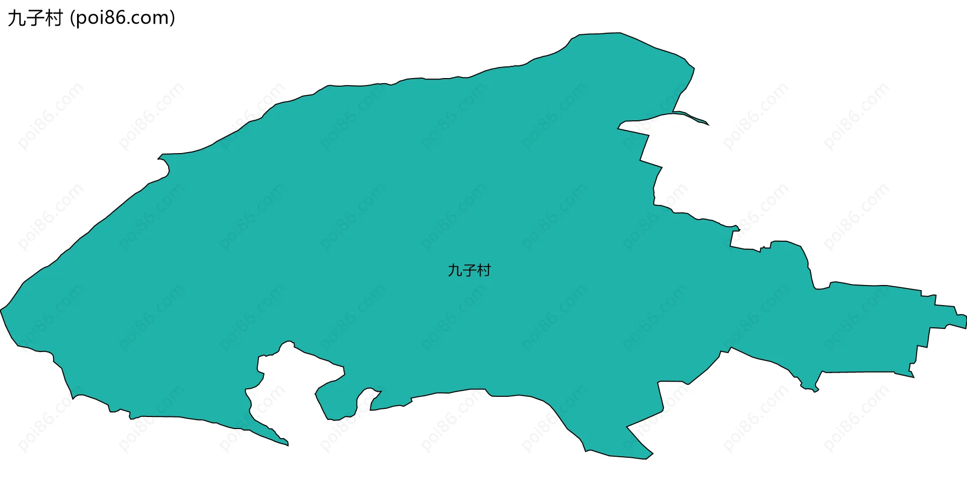 九子村边界地图