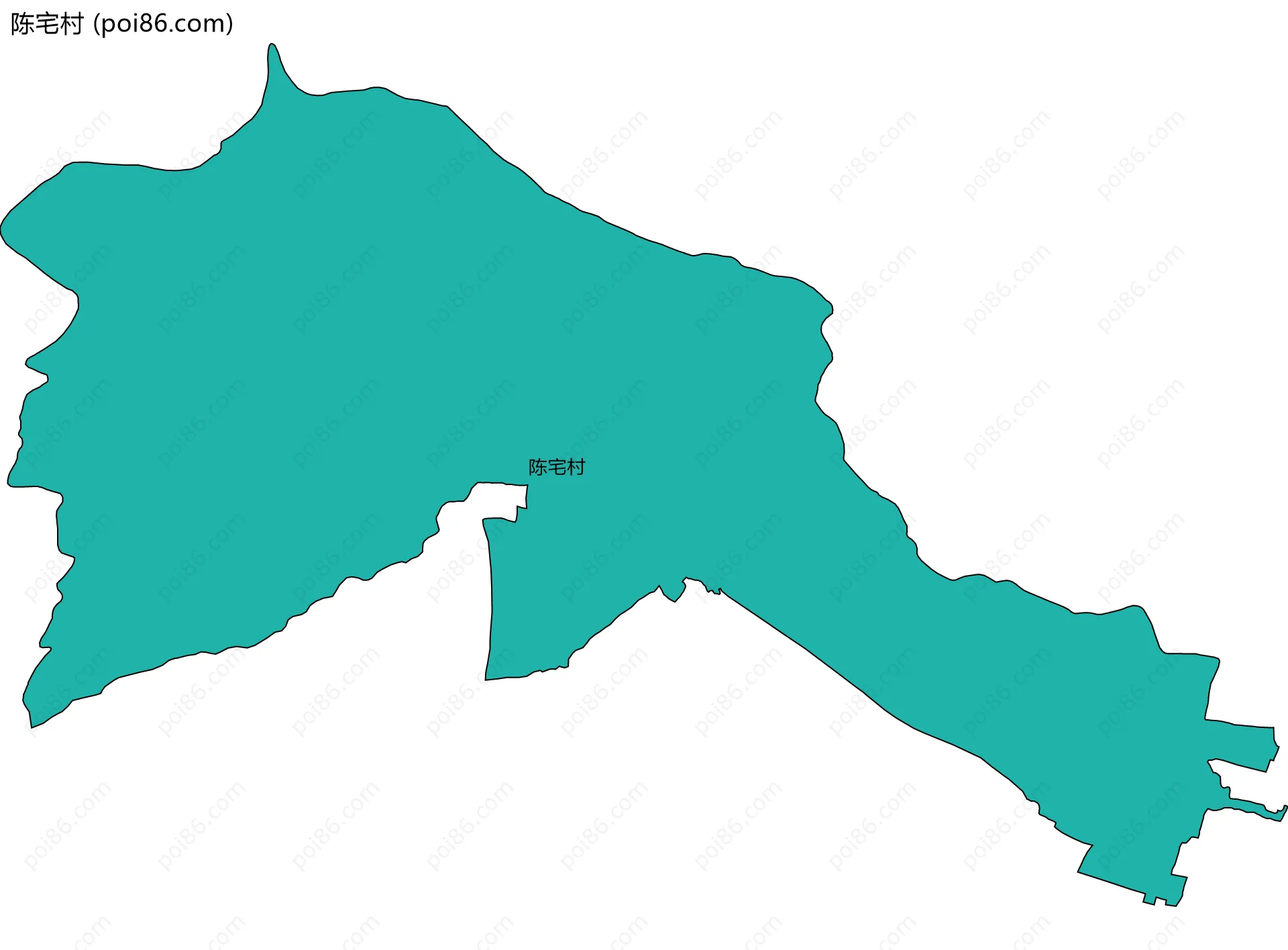 陈宅村边界地图