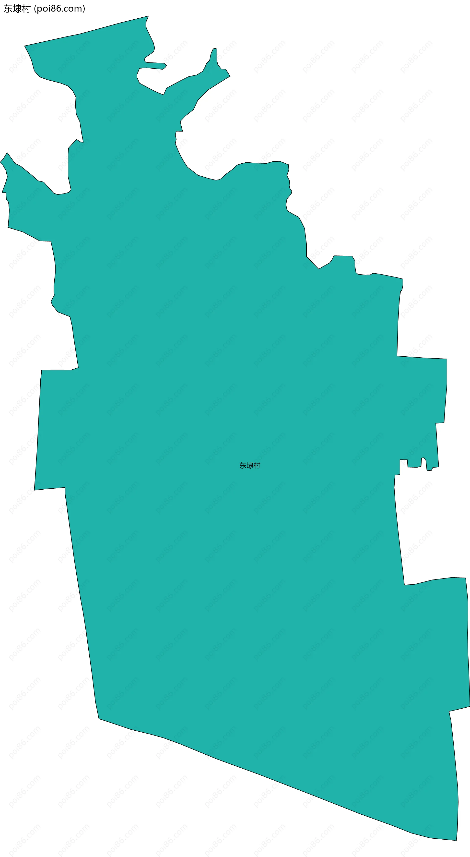 东埭村边界地图