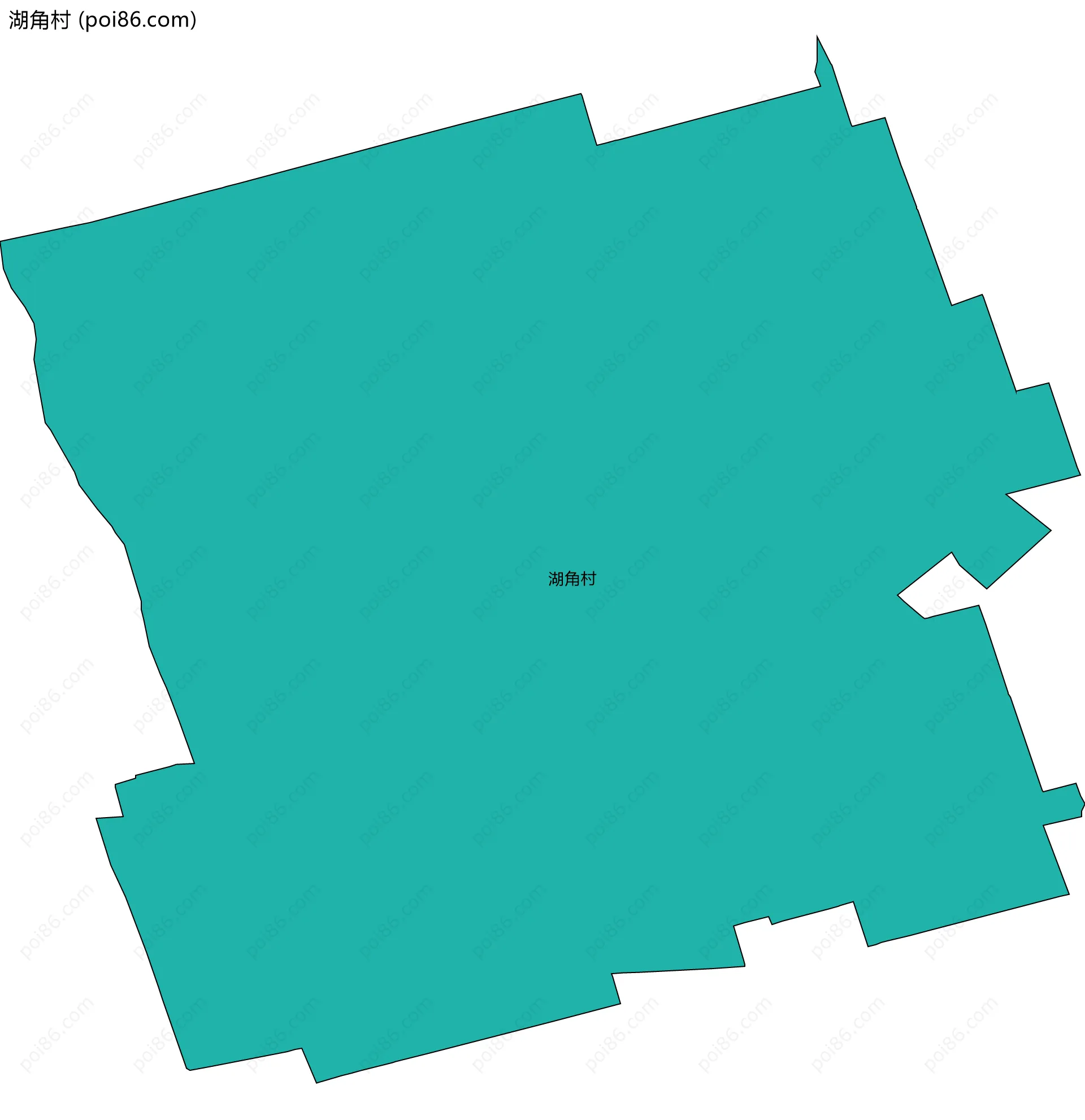 湖角村边界地图