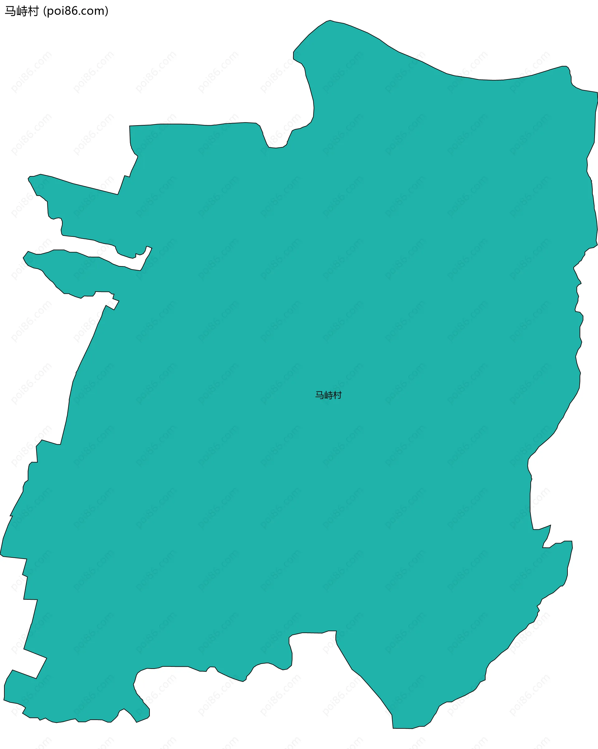 马峙村边界地图