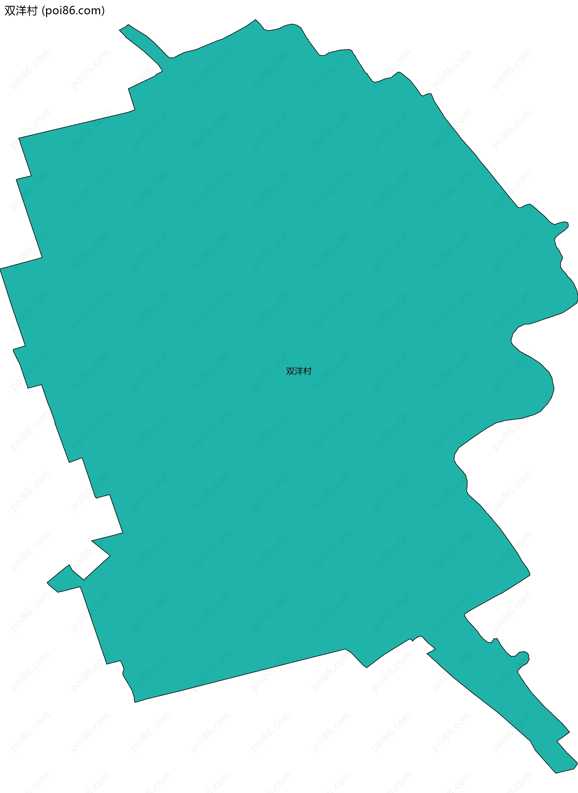 双洋村边界地图