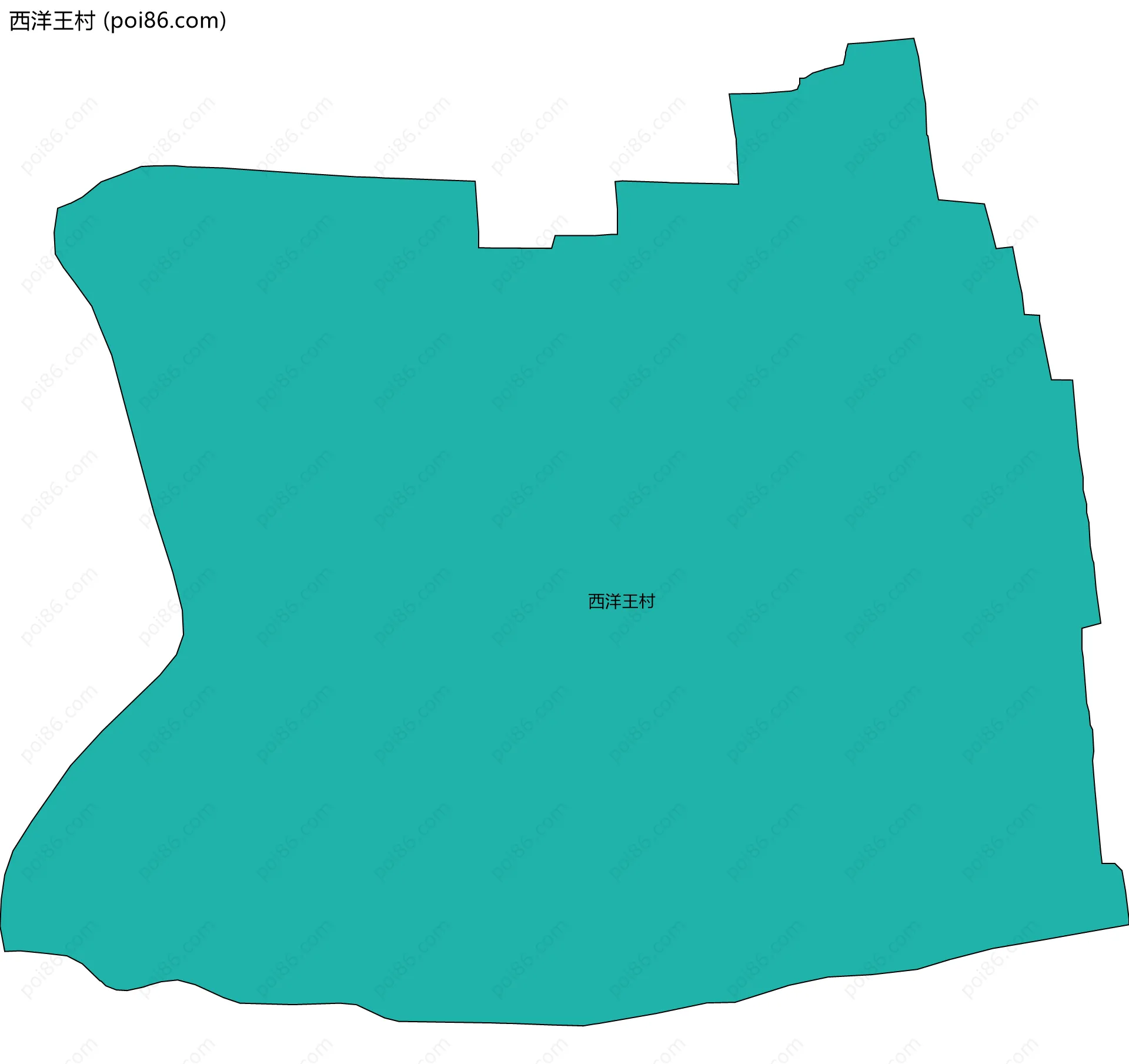 西洋王村边界地图