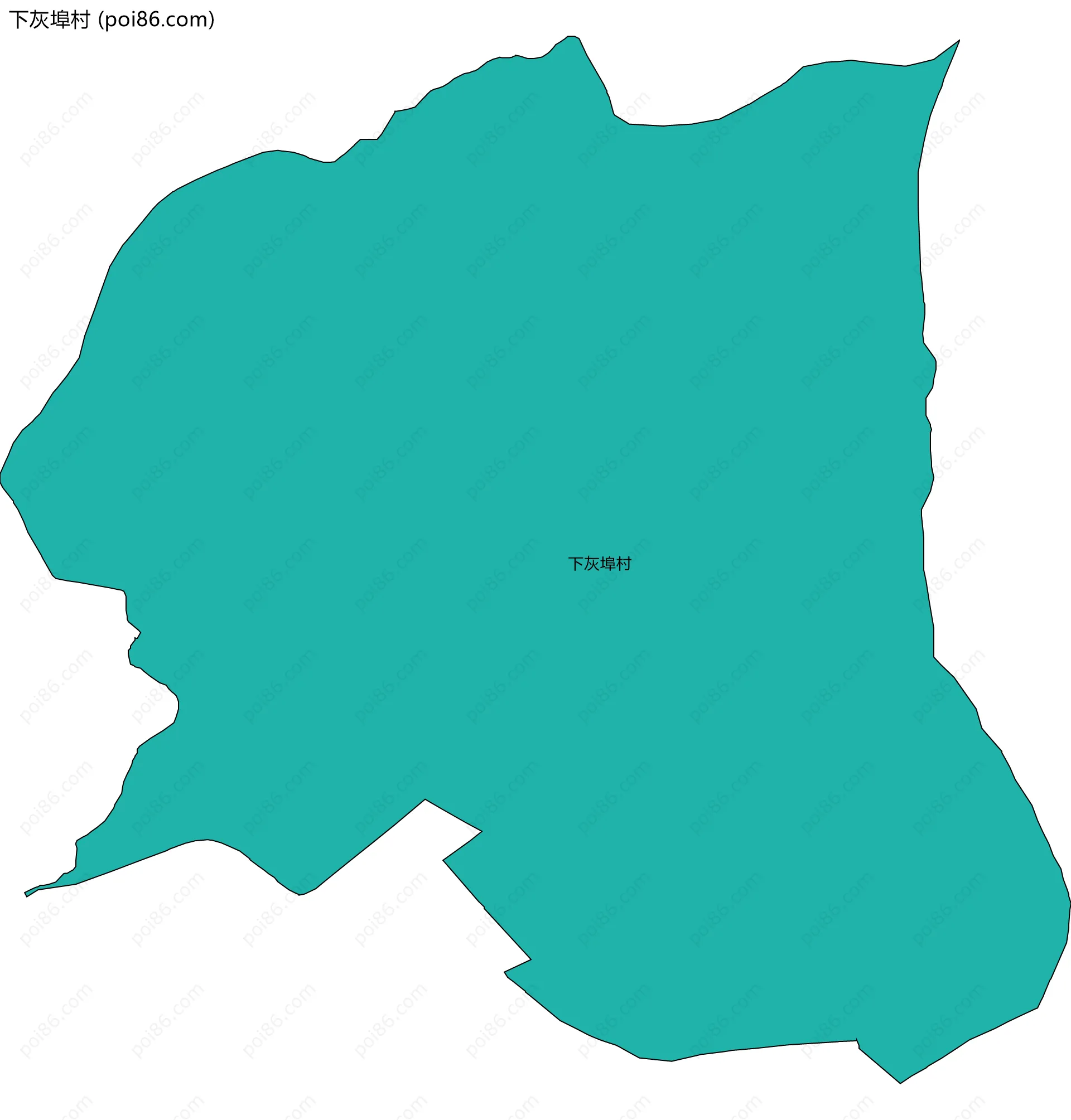 下灰埠村边界地图