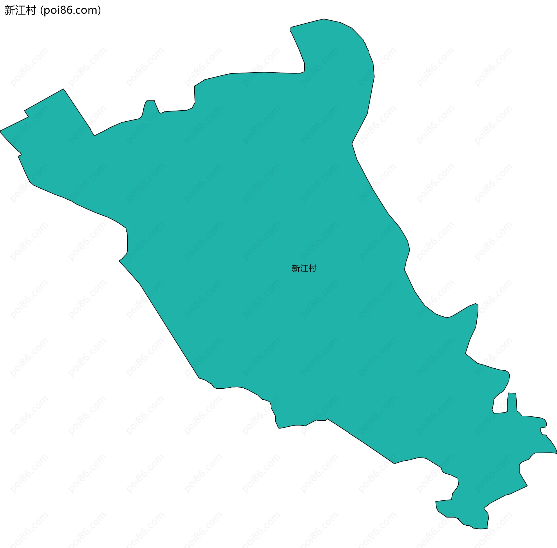 新江村边界地图