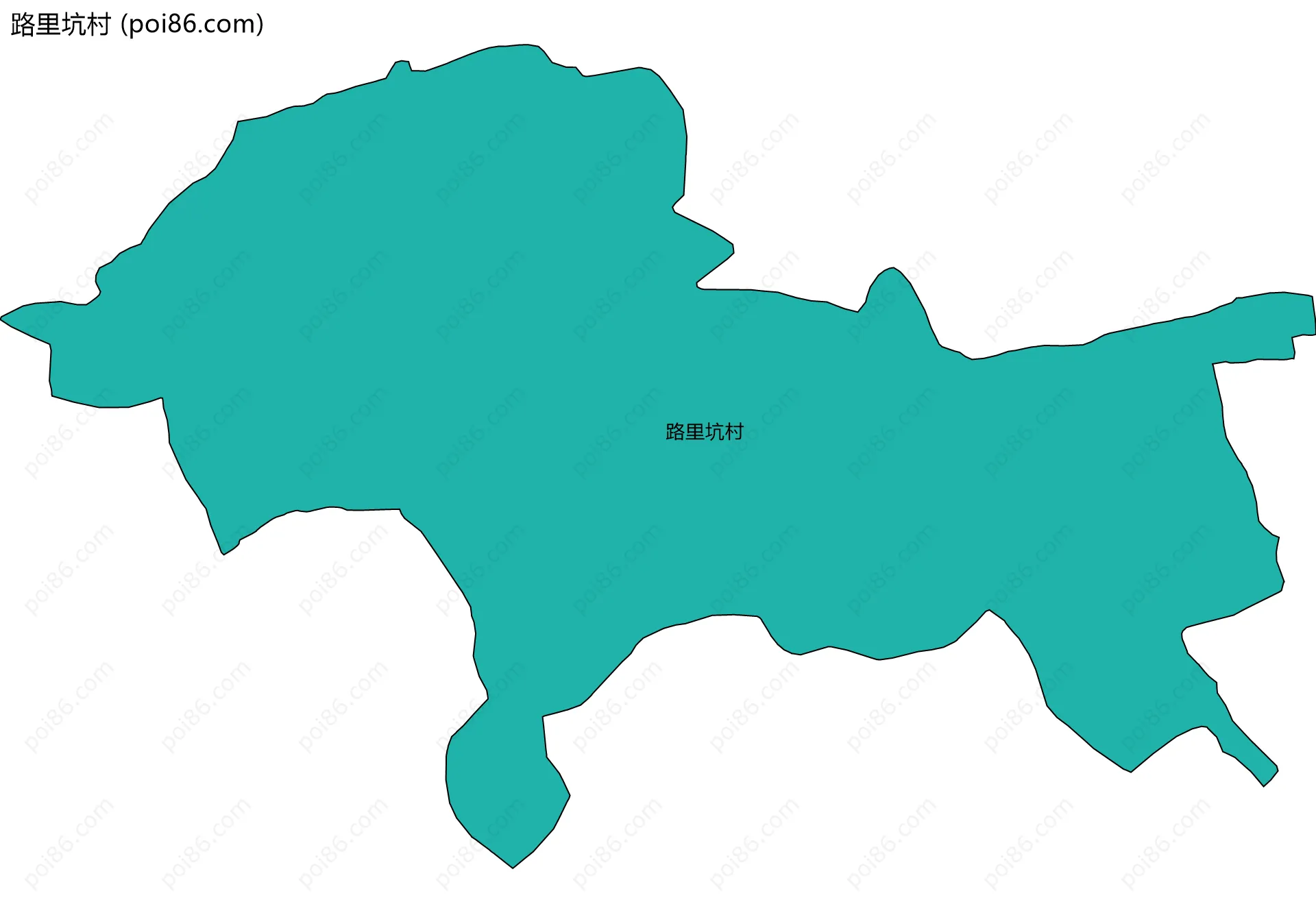 路里坑村边界地图