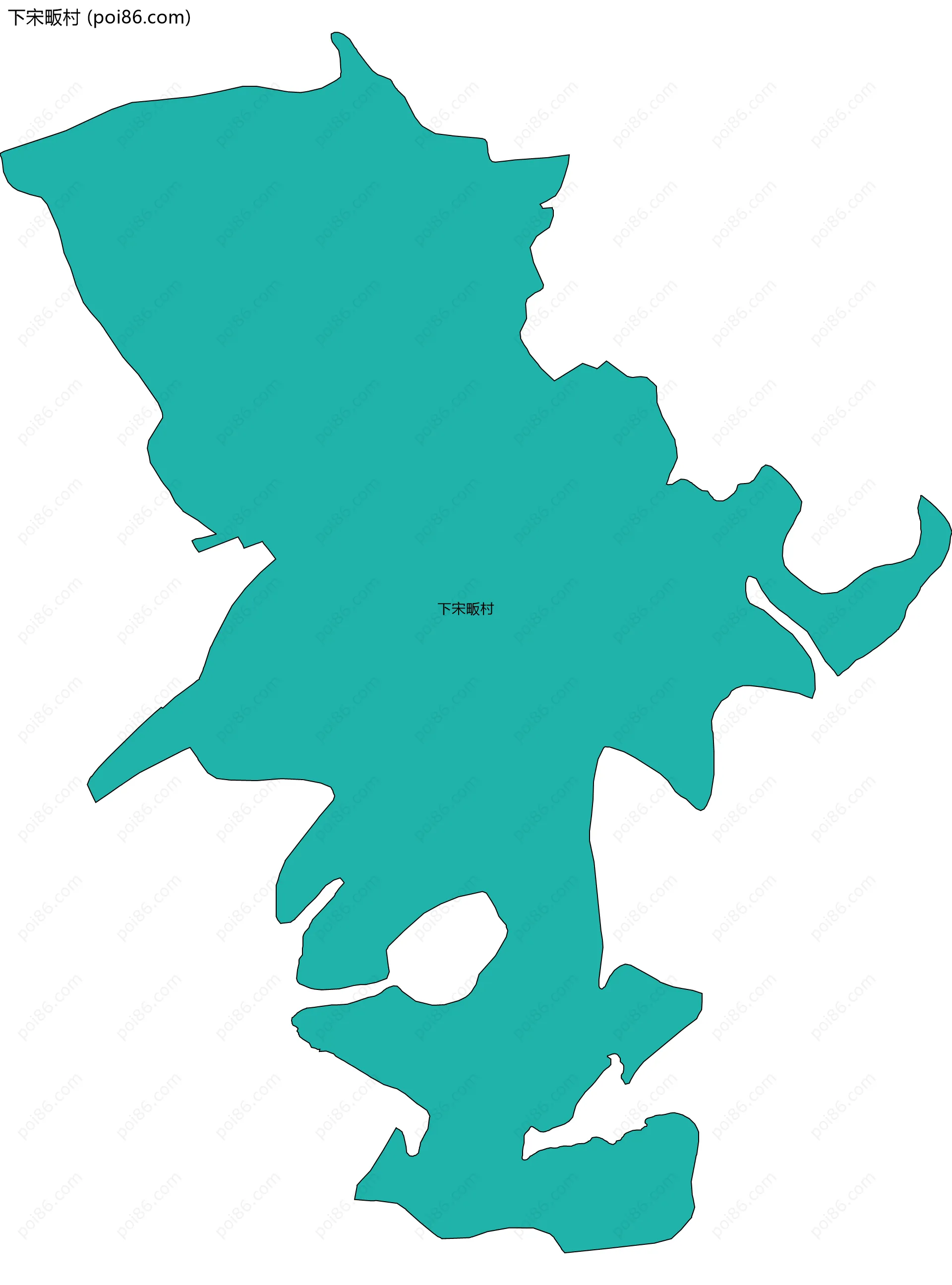 下宋畈村边界地图