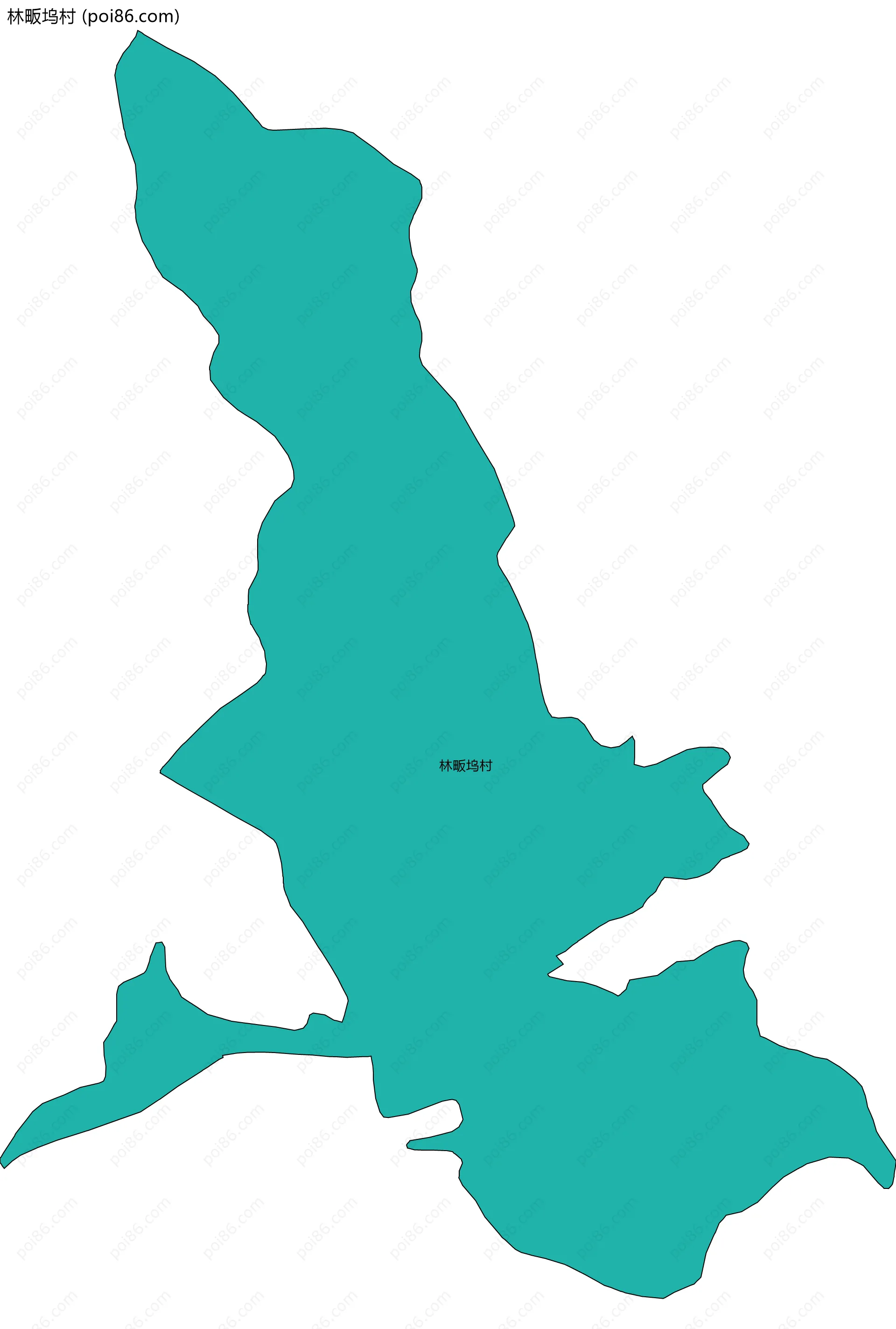 林畈坞村边界地图